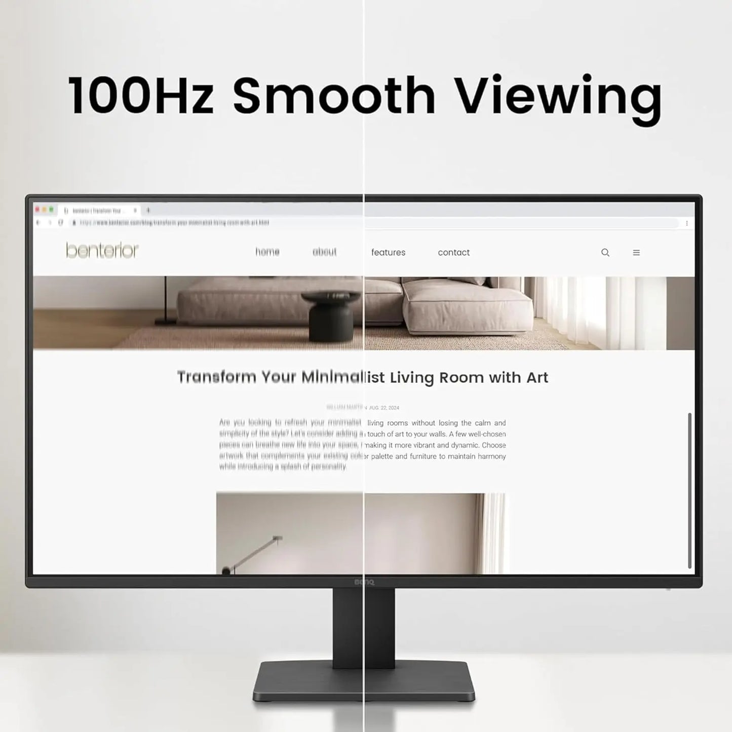 BenQ Led Monitor GW2491 1920x1080 FHD 100Hz IPS Eye-Care 99% sRGB Monitor