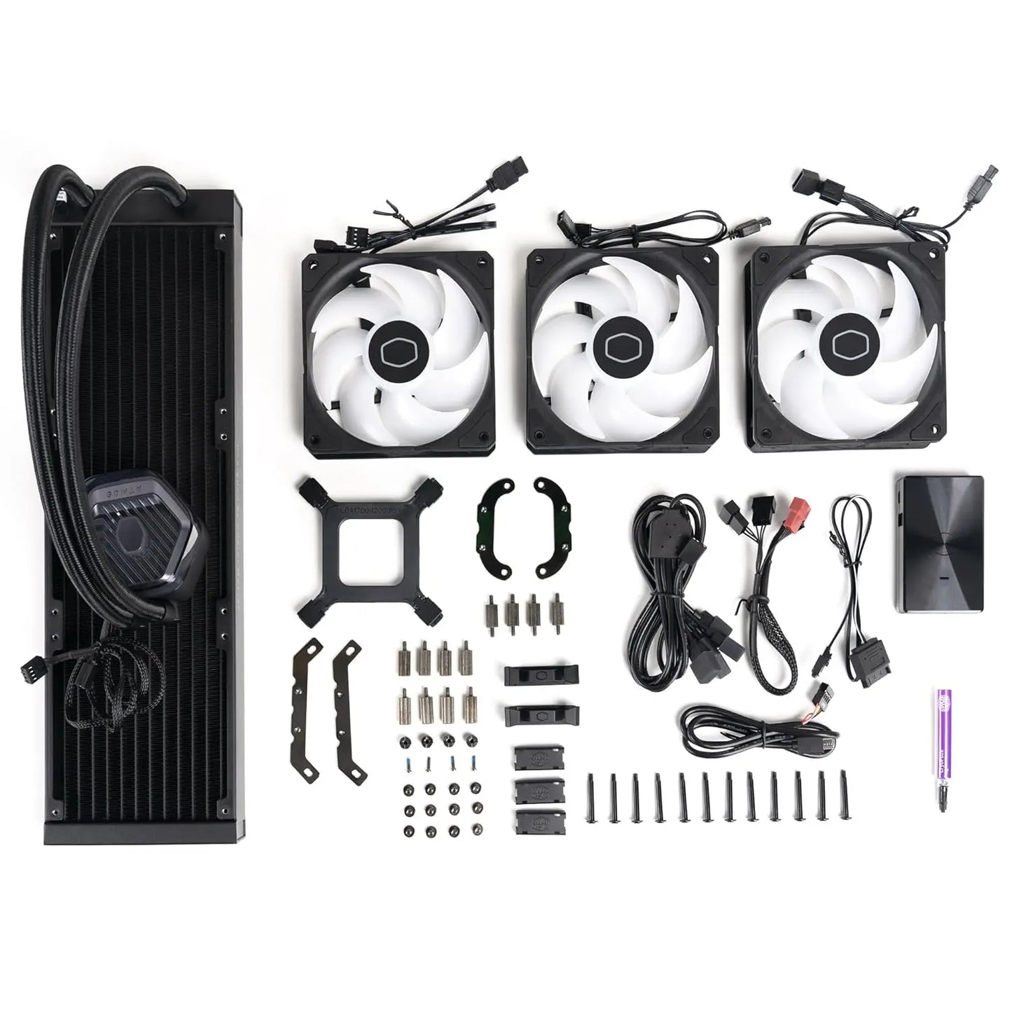 Cooler Master MasterLiquid 360 ATMOS ARGB 360mm AIO CPU Liquid Cooler - Black