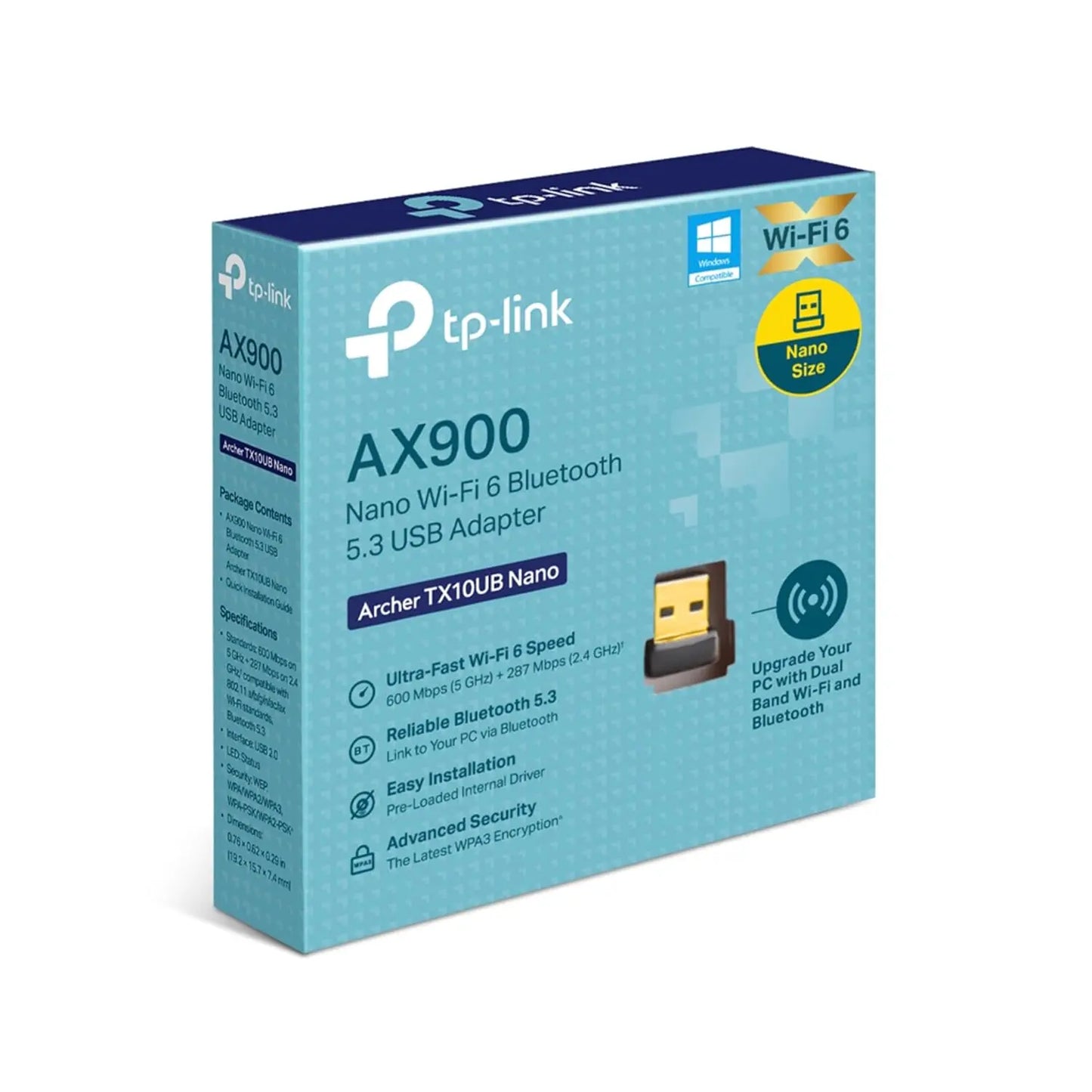 TP-Link Archer TX10UB Nano AX900 Wi-Fi 6 Bluetooth 5.3 Wifi Adapter