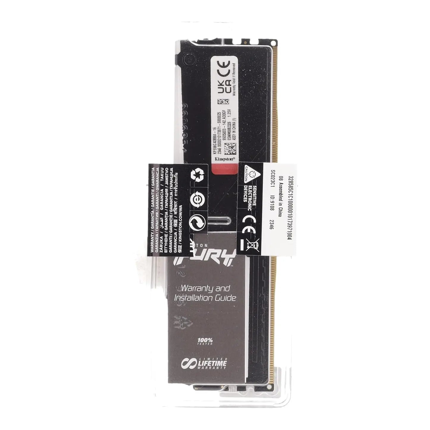 Kingston Fury Beast RGB 16GB DDR5 RAM 5600MHz CL40 UDIMM Desktop Memory - Black