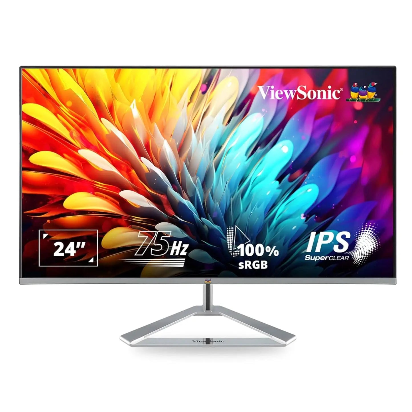 ViewSonic VX2476-SH 24" 75Hz 1920x1080 FHD IPS Frameless Panel sRGB Monitor My Store