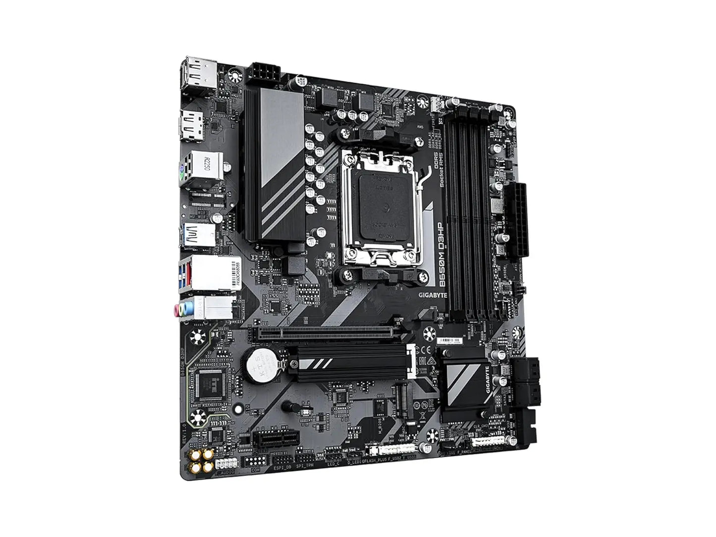GIGABYTE B650M D3HP PCIe 4.0 Ultra Durable AMD AM5 DDR5 Micro-ATX Motherboard