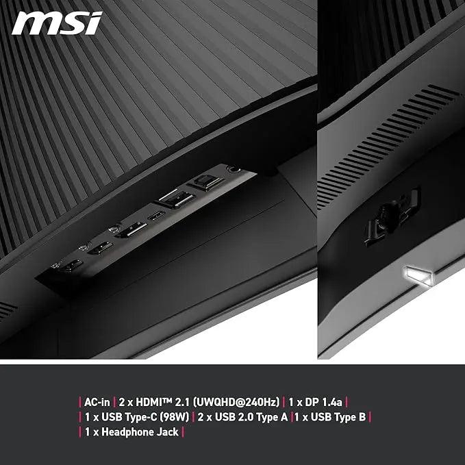 MSI MAG341CQPX QD-OLED 34" 2K UWQHD 240Hz 0.03ms Curved OLED Gaming Monitor My Store