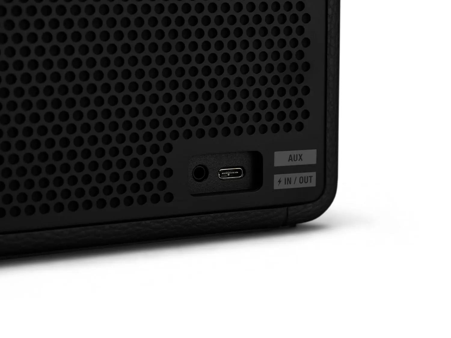 Marshall Middleton Portable Bluetooth Speaker with 20+ Hours of Portable Playtime, 360° Sound, Dust & Waterproof (IP67) - Black & Brass.