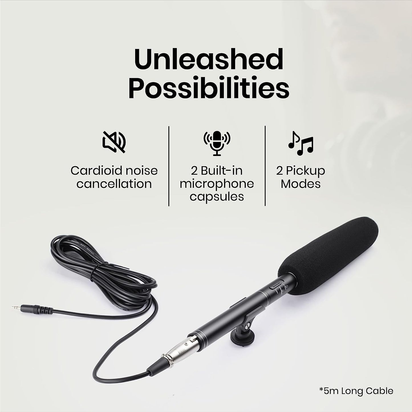 Digitek DM-201 Unidirectional Interview Microphone for Smartphone & DSLR Camera