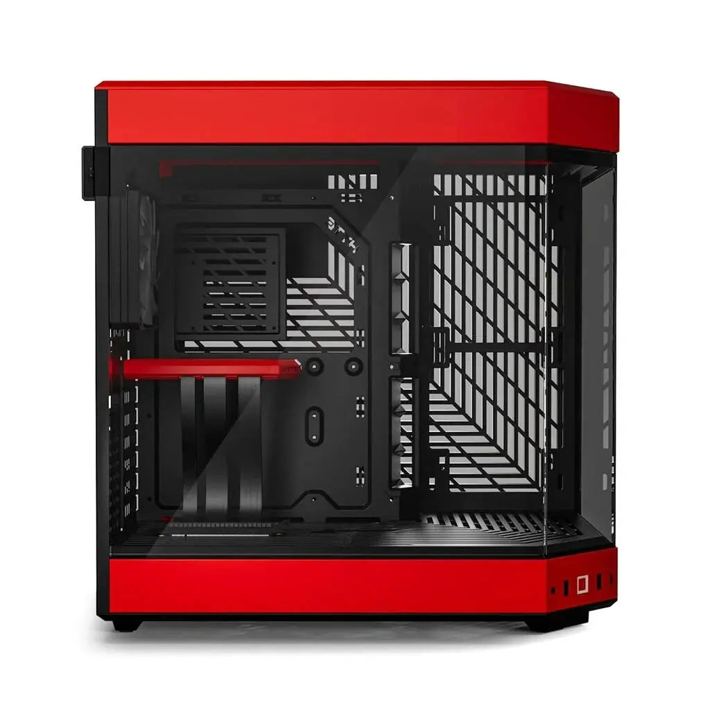 HYTE Y60 Premium Mid-Tower PC ATX Case with Panoramic Glass-(Black/Red)