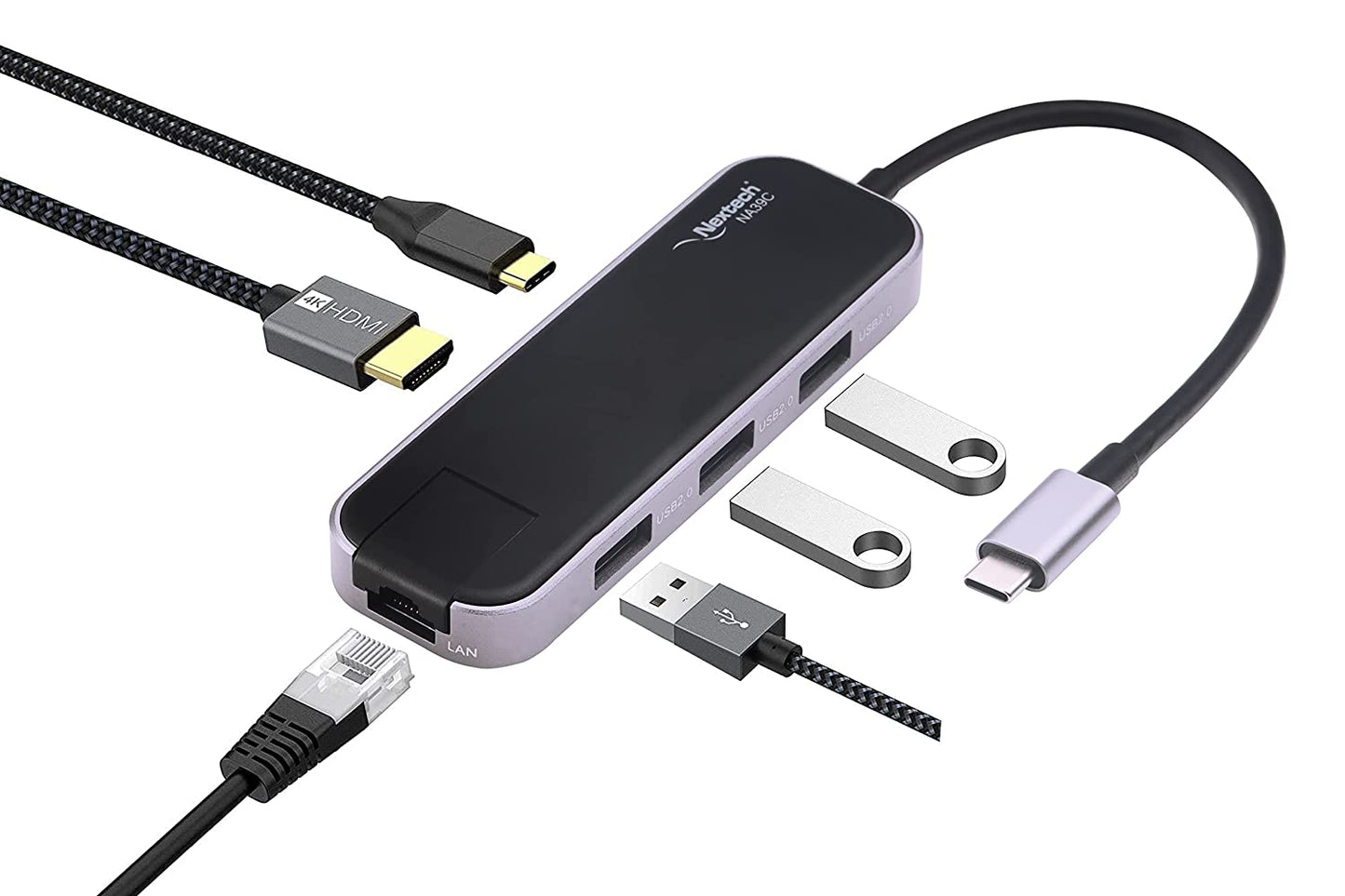 Nextech USB-C to 6 in 1 Dock with Ethernet NA39C