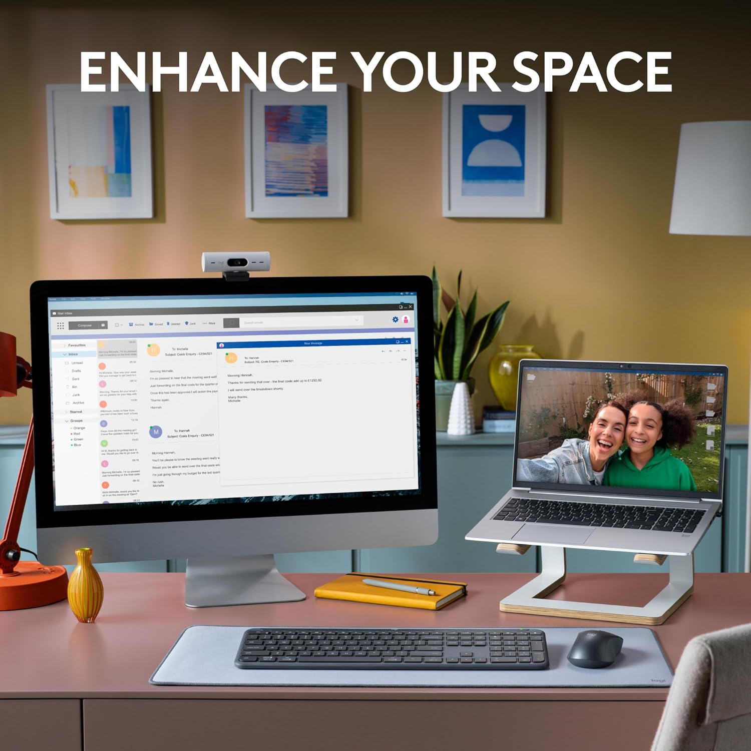 Logitech Signature Slim K950 Wireless Bluetooth Keyboard Multi-OS, Windows, Mac, Chrome  Graphite