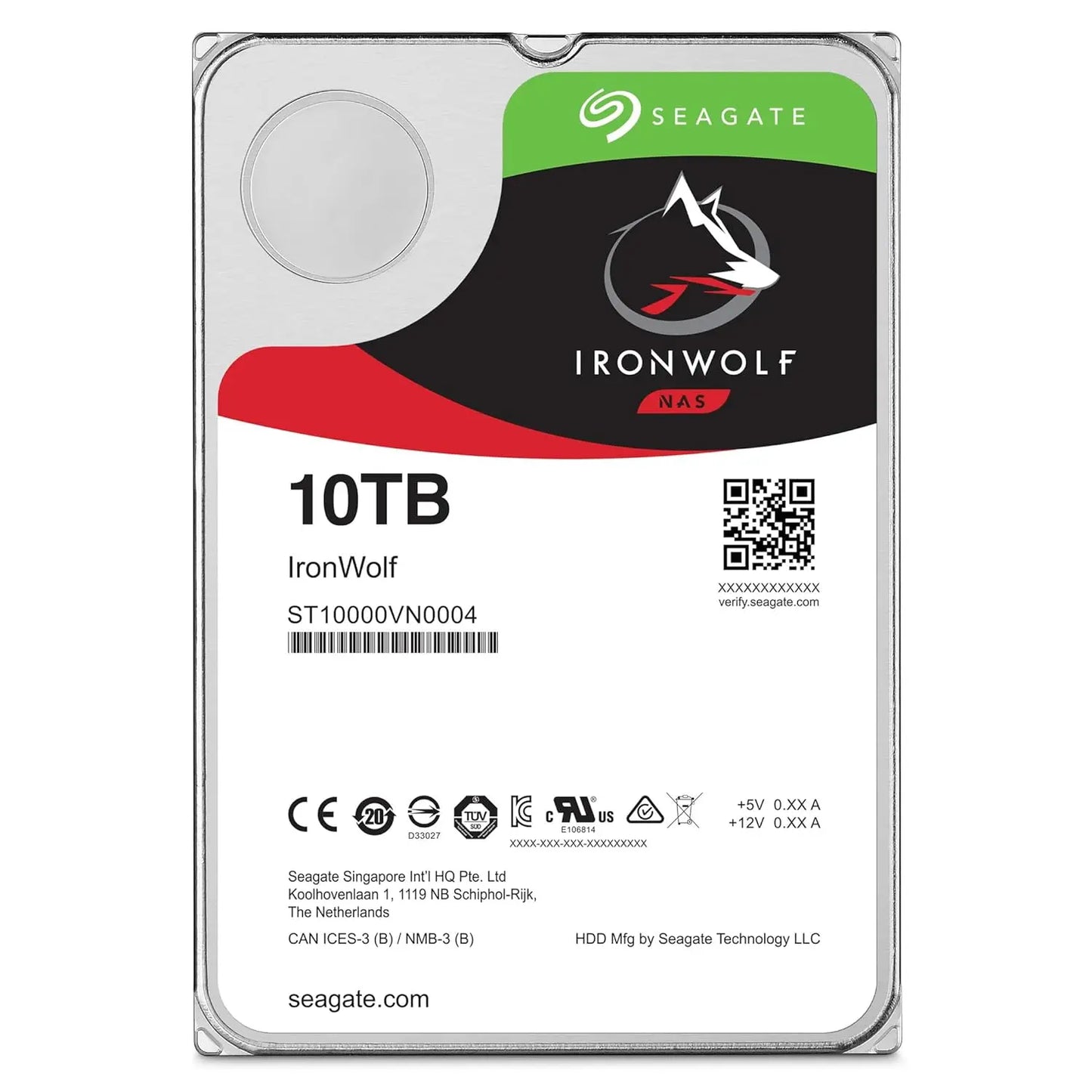 Seagate IronWolf 10TB 3.5 Inch SATA 6Gb/s NAS Internal Hard Disk My Store