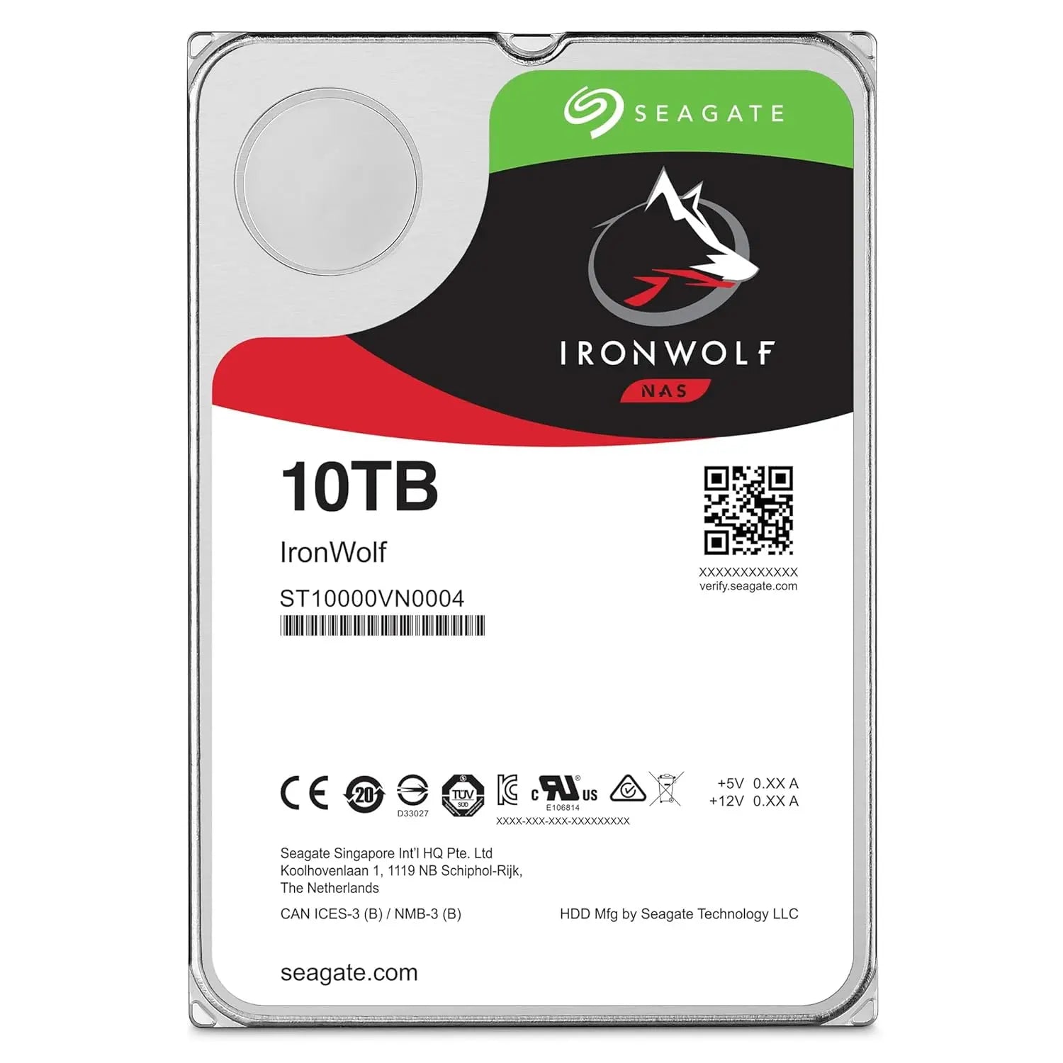 Seagate IronWolf 10TB 3.5 Inch SATA 6Gb/s NAS Internal Hard Disk My Store