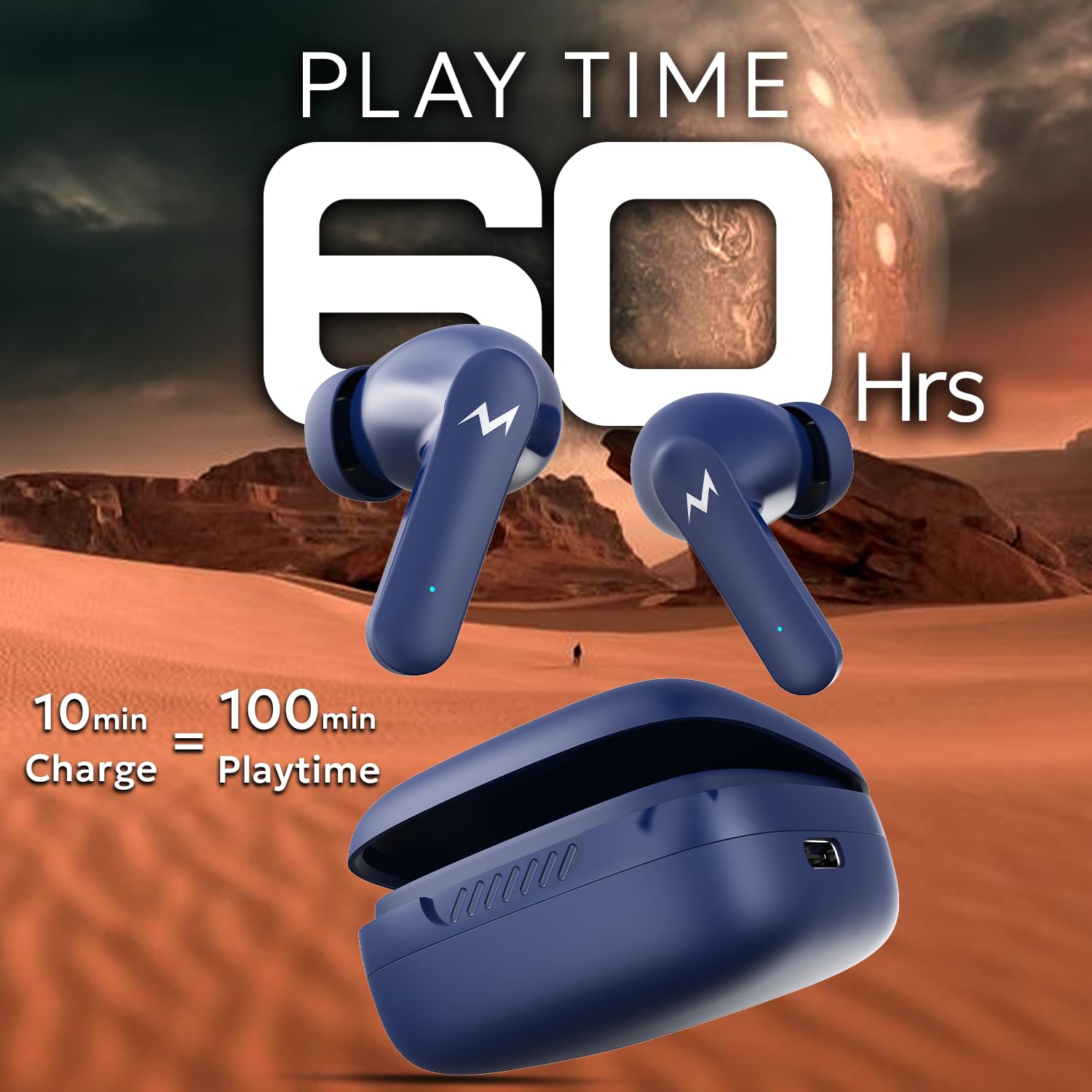 TEMPT Thunder X True Wireless Earbuds White