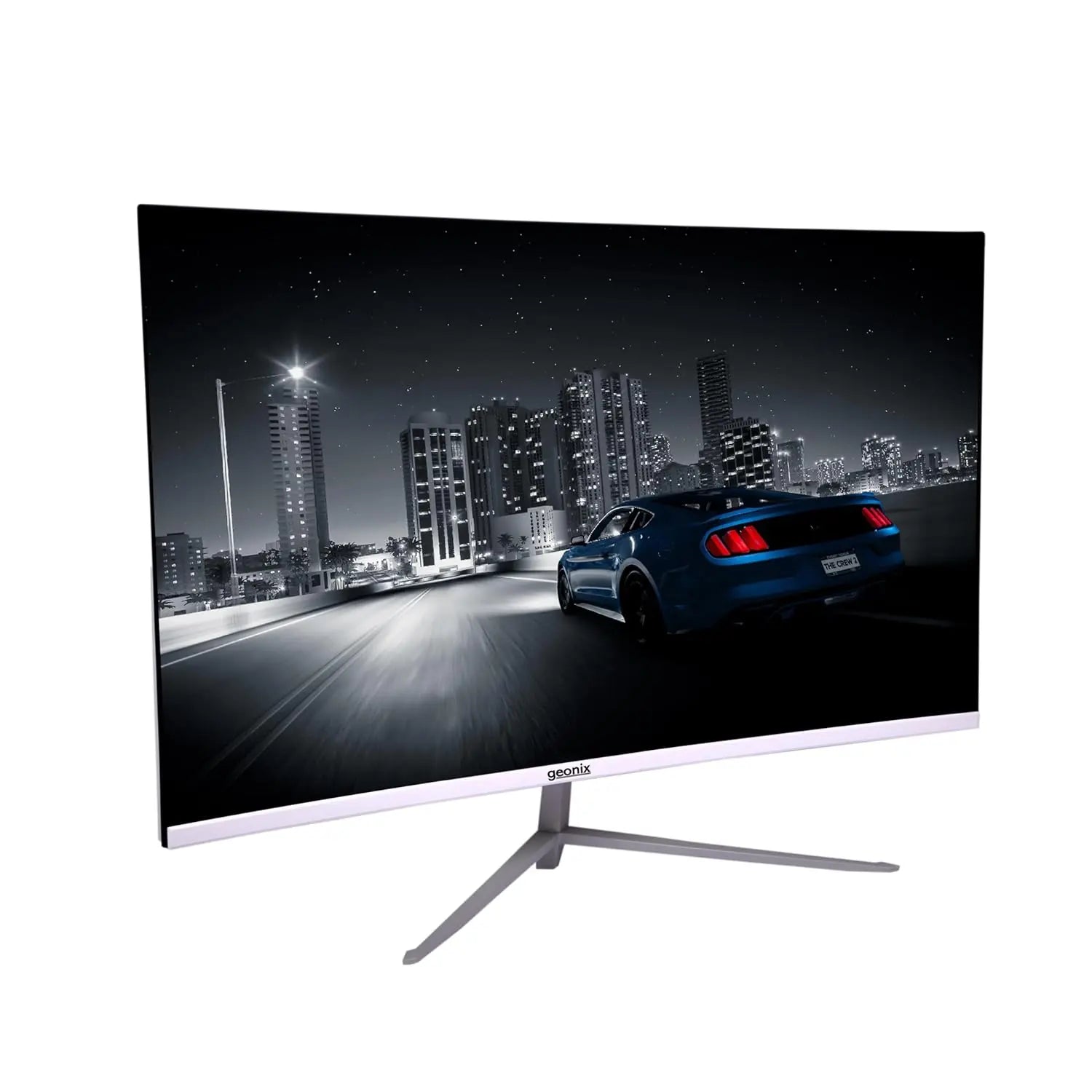 Geonix Argon 32" 75Hz 1080p Full HD LED Panel Curved Monitor with Dual Speakers - White My Store