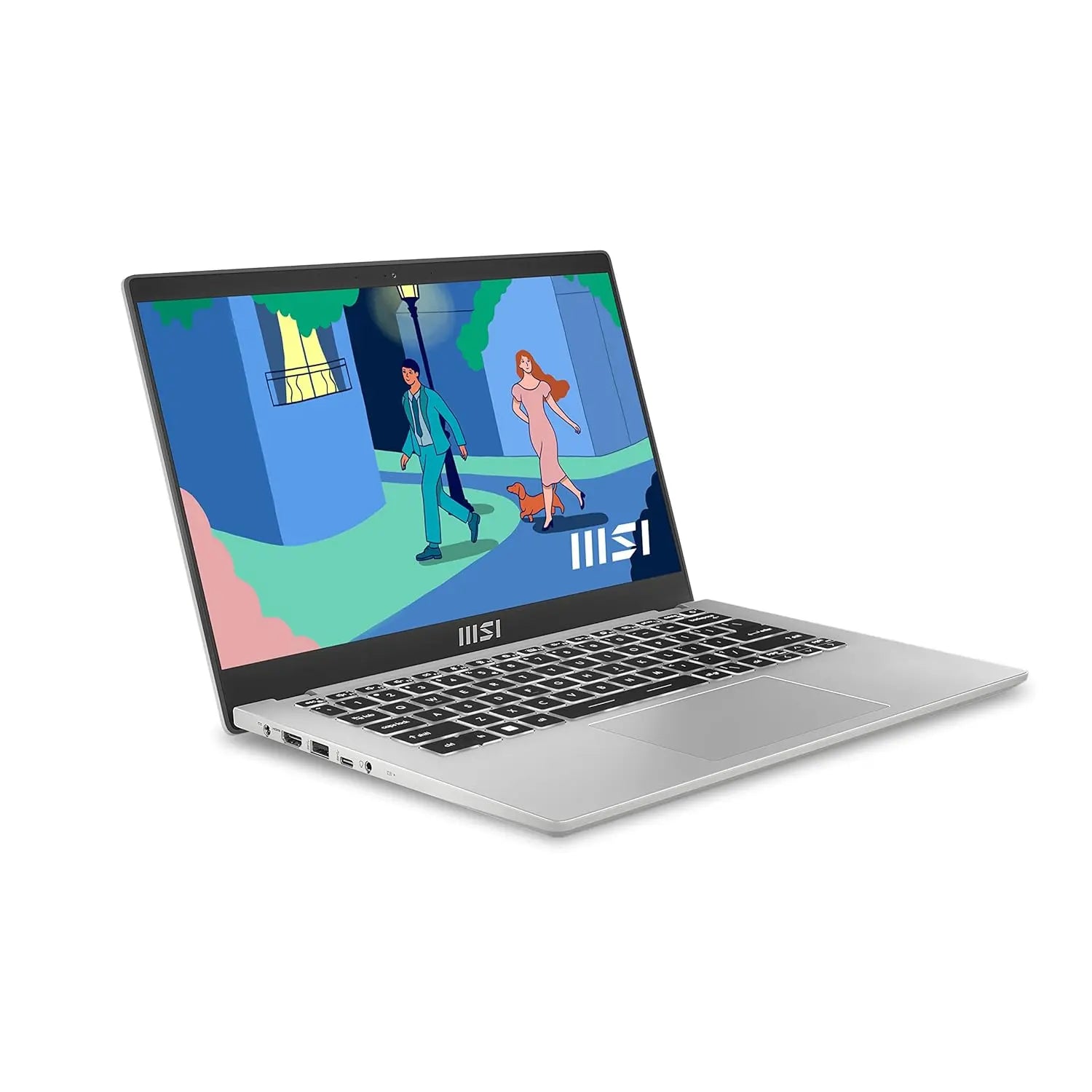 MSI Modern Laptop 14 C13M-1424IN 13th Gen Intel Core i3 Processor/16GB RAM/512GB SSD/Win11/Microsoft Office Home & Student 2021/‎Intel HD Graphics Card/Screen Inch 14/Urban Silver