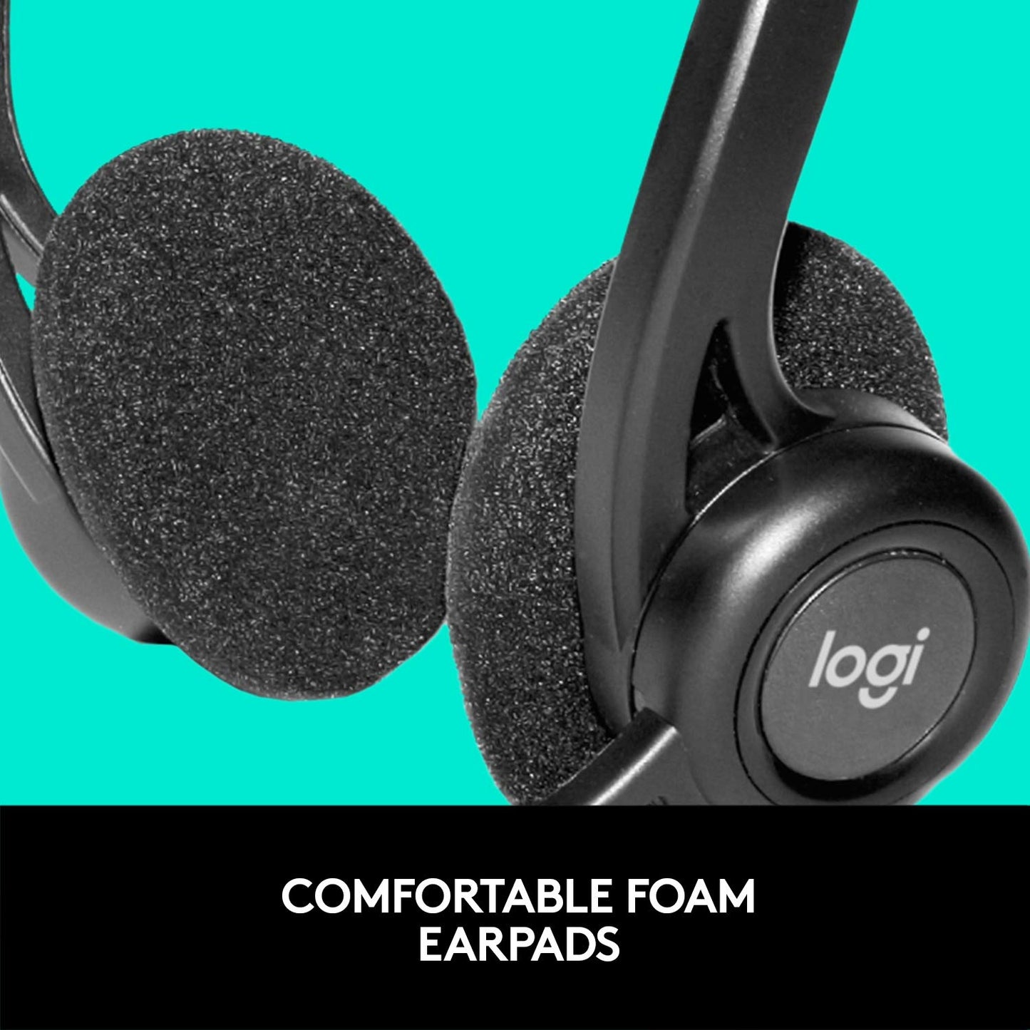 Logitech Wired Headphone H370 Black