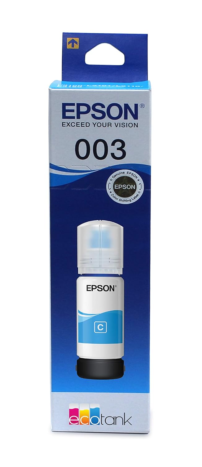 Epson 003 Cyan Genuine Inkjet Ink Bottle 65ml