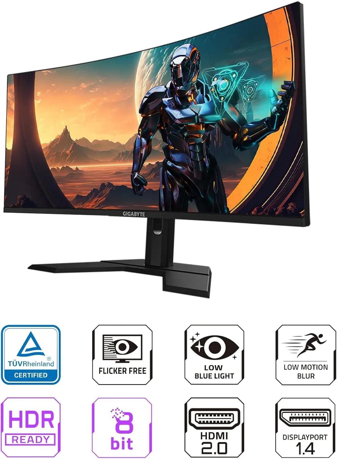 GIGABYTE GS34WQC 34" 120Hz 1440P WQHD HDR Ready VA Panel Curved Gaming Monitor My Store