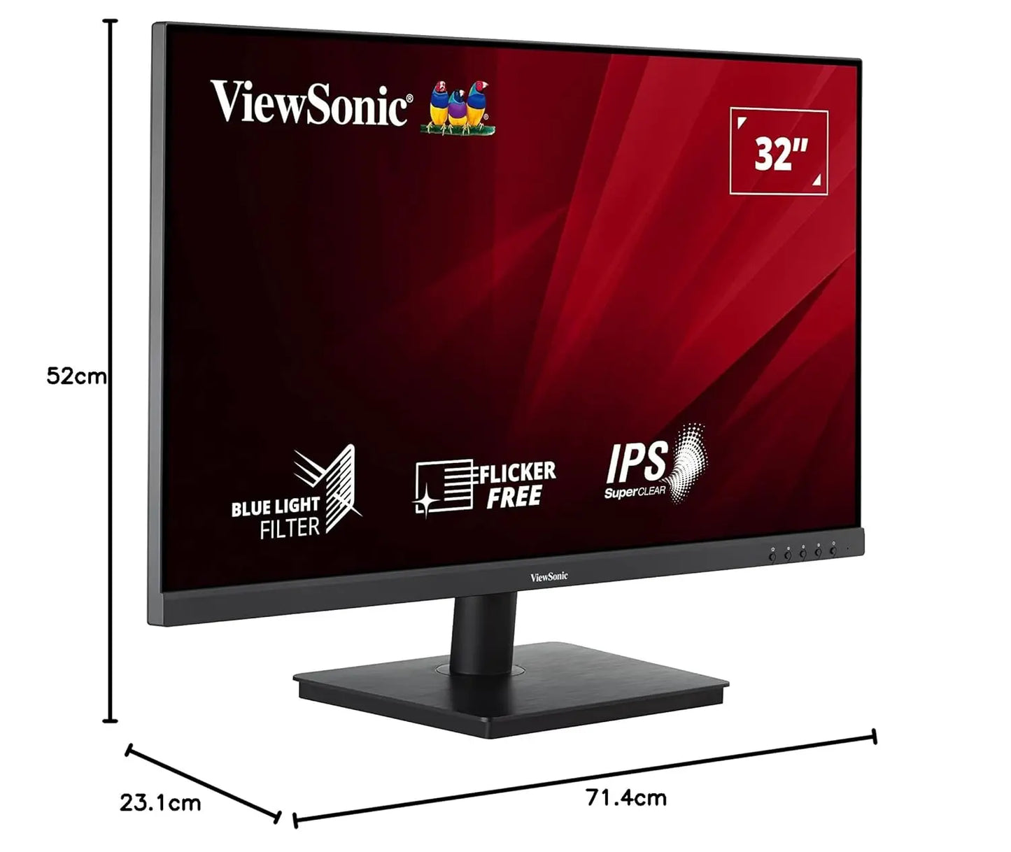ViewSonic VA3209-MH 32" 1080p FHD 75hz IPS Panel Monitor with Built-In Speakers My Store