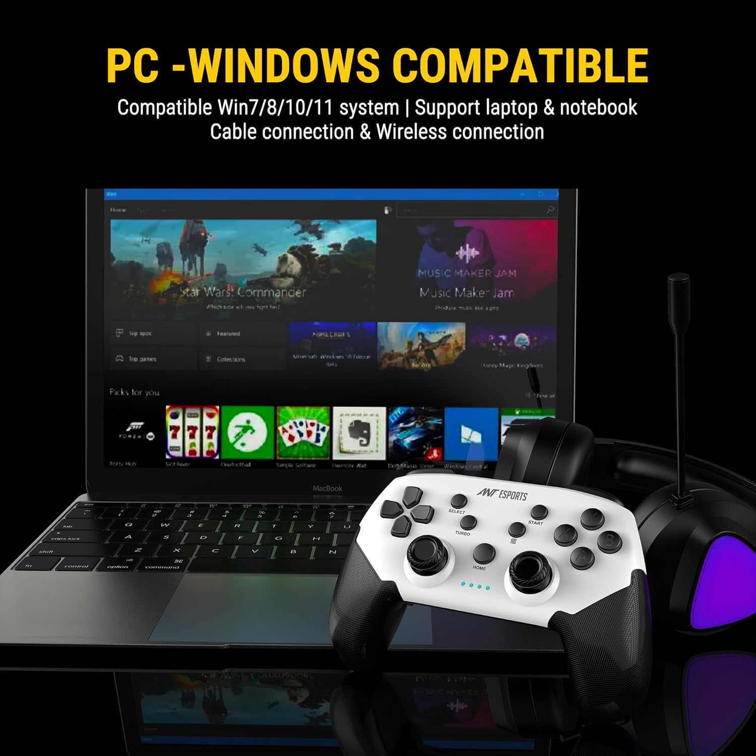 Ant Esports Wireless Gamepad GP320 White