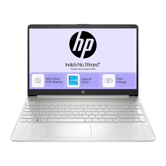 HP Laptop 15s-fy5010TU 12th Gen Intel Core i3 Processor/8GB RAM/256GB SSD/Win11/Intel HD graphics/Screen In 15.6/Silver