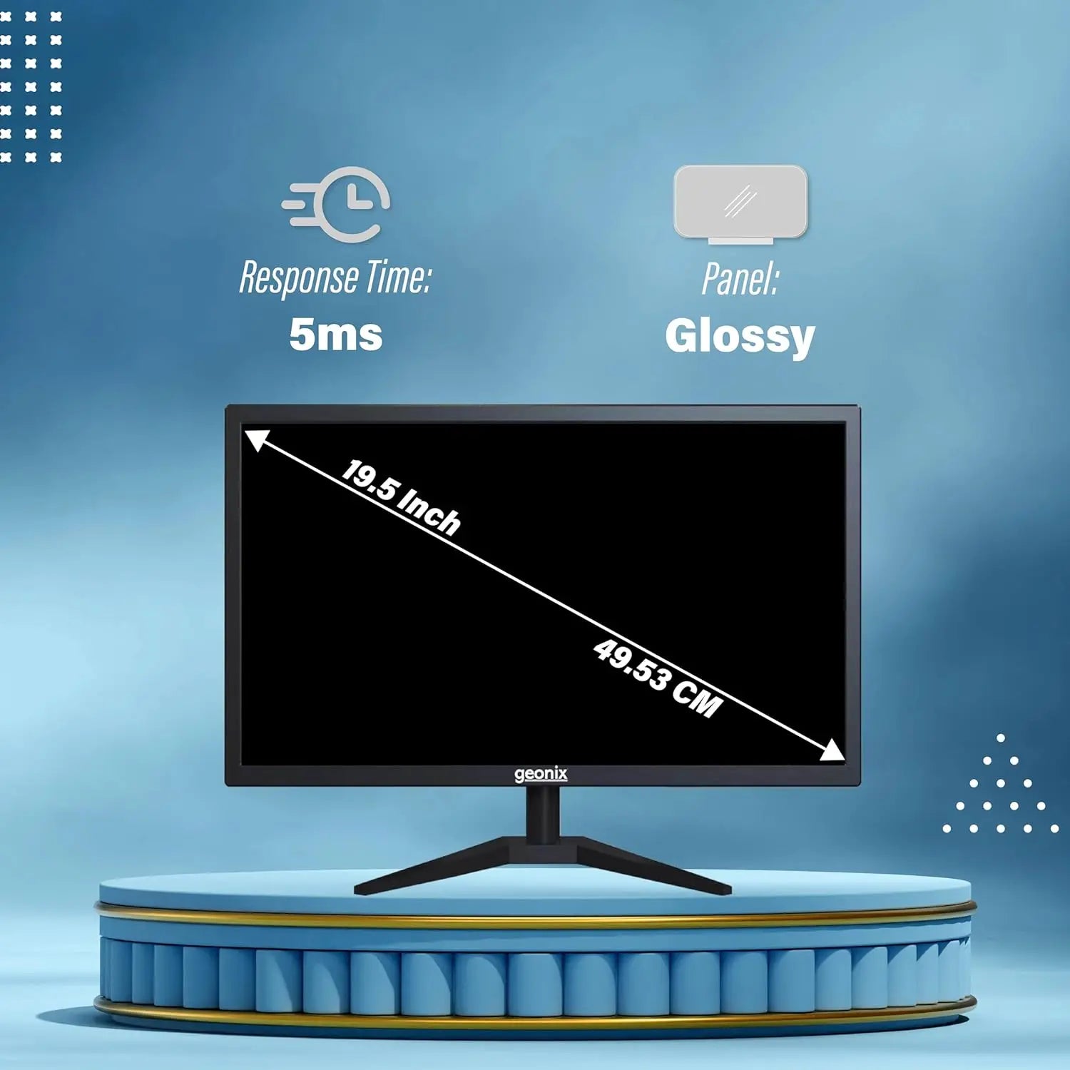 GEONIX 19.5 Inch PC Monitor HD+ 1600 x 900 LED Display VGA & HDMI My Store