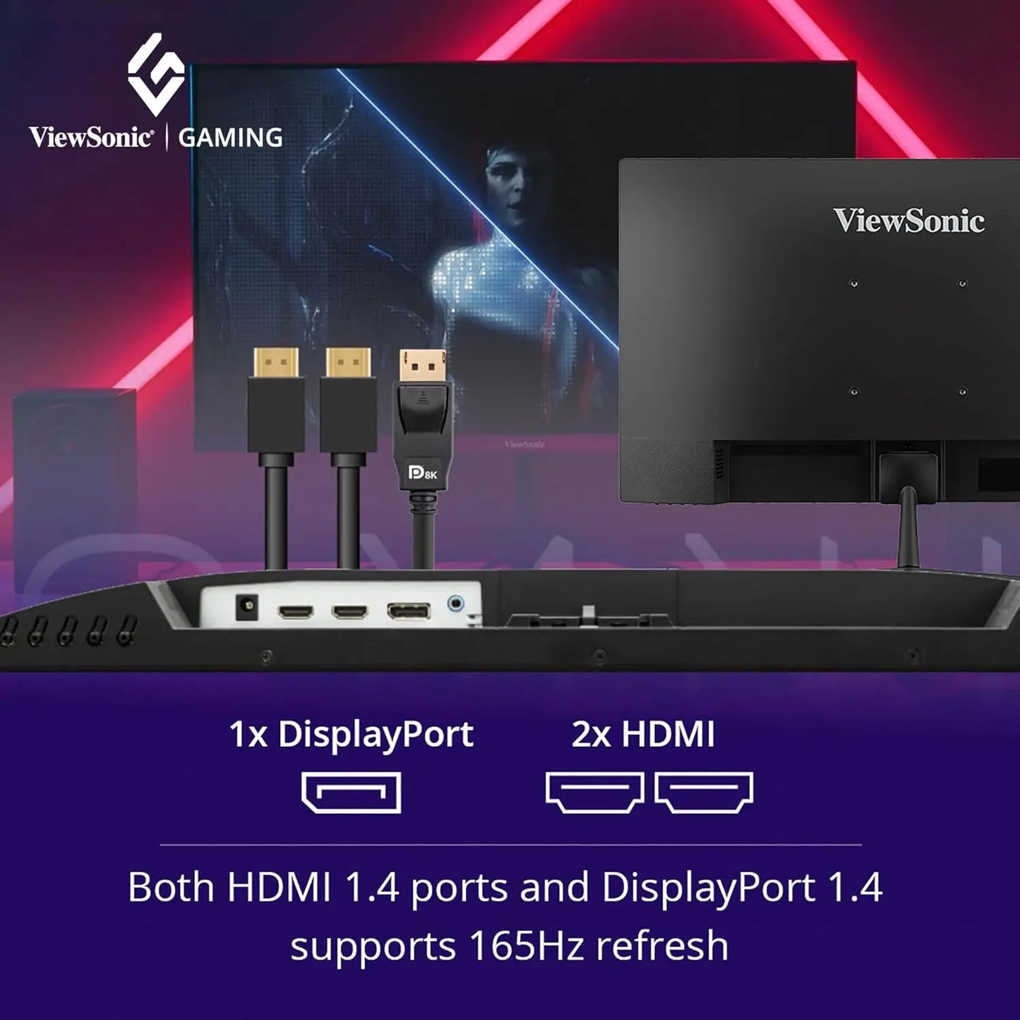 ViewSonic VX2428 Omni 24” 180Hz Fast IPS sRGB Gaming Monitor with Dual Speakers My Store