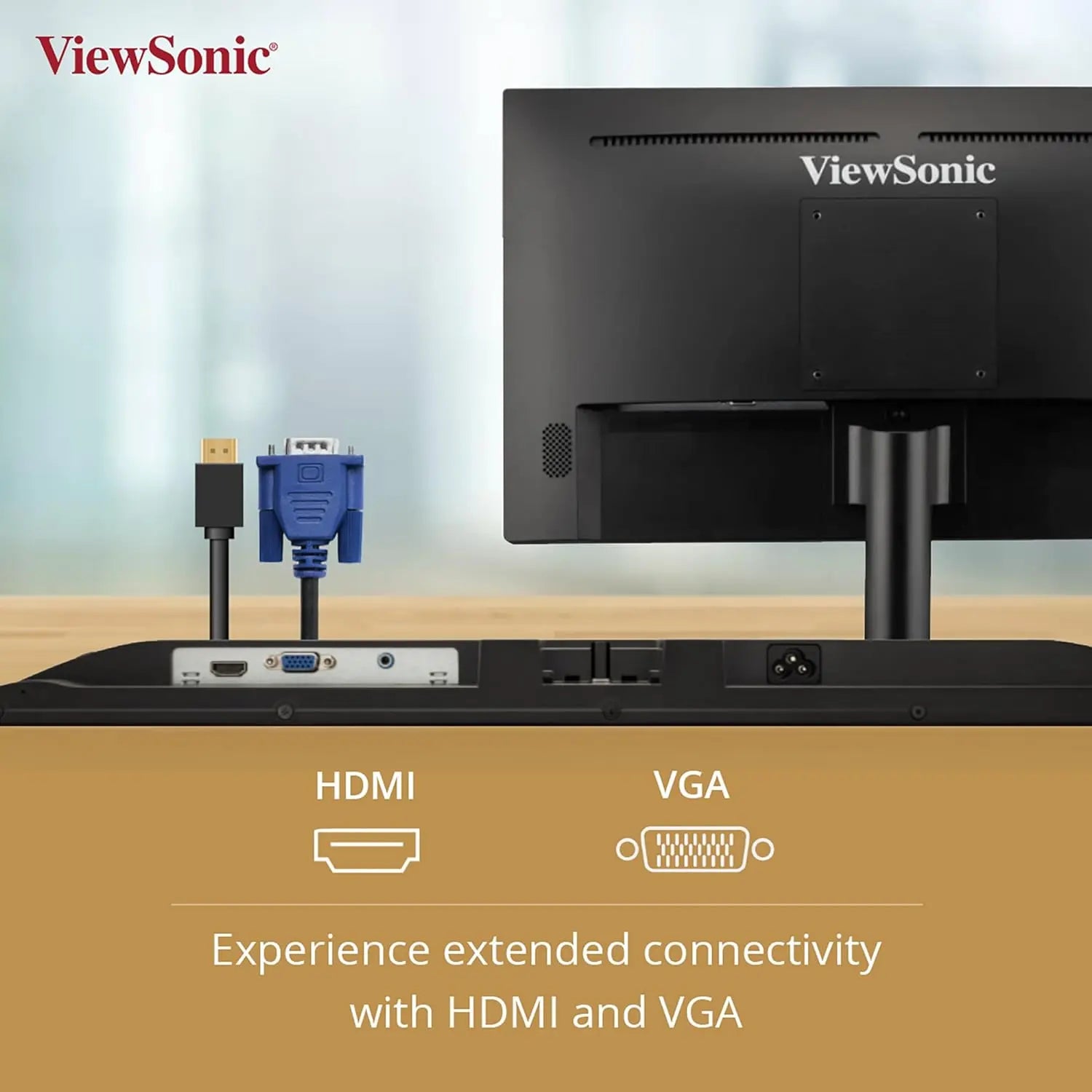 ViewSonic 22 Inch Full HD IPS 100Hz Adaptive Sync Flicker Free sRGB Eye-Care Technology Monitor My Store