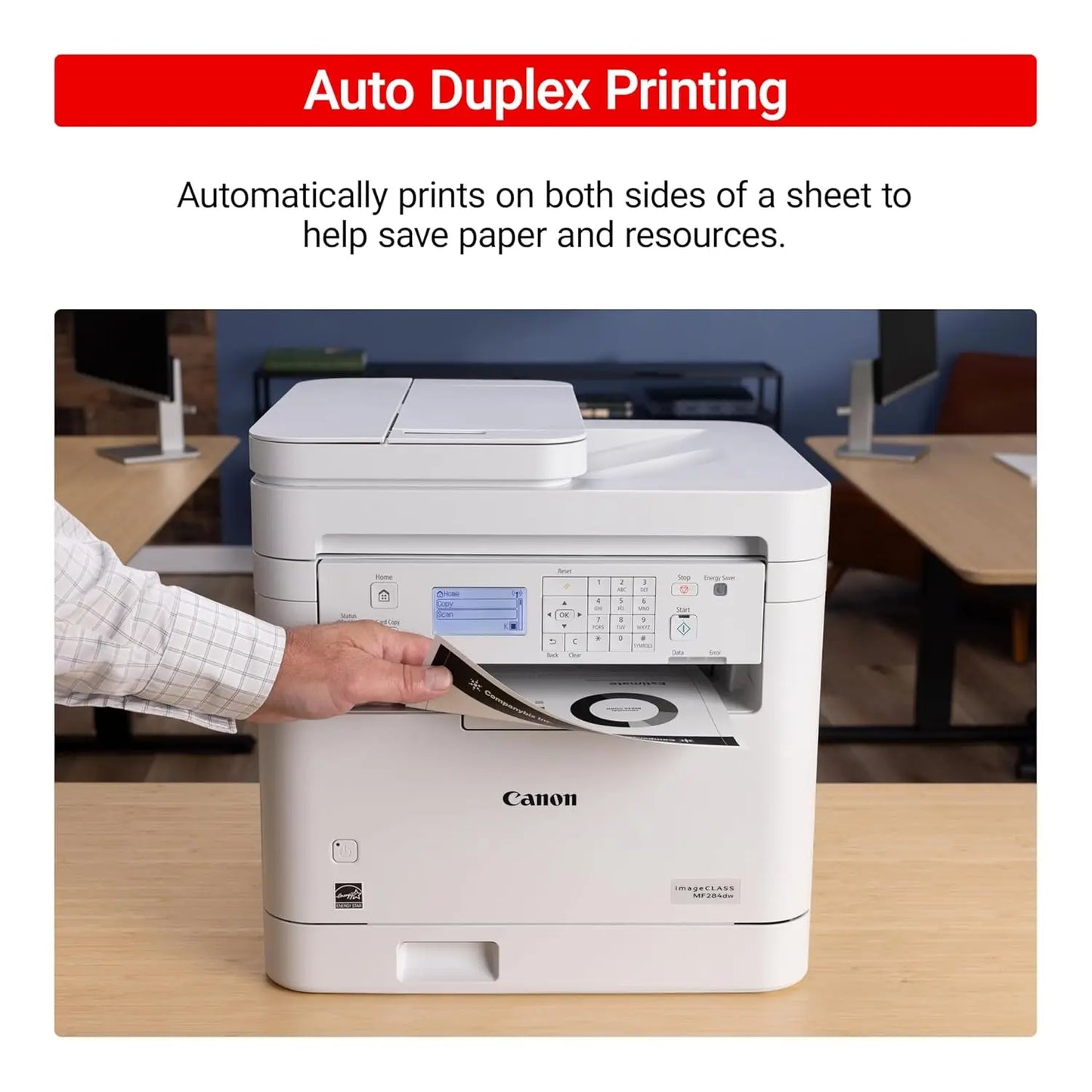 Canon Laser Printer MF284dw A4 Multifunction Print Scan  Copy