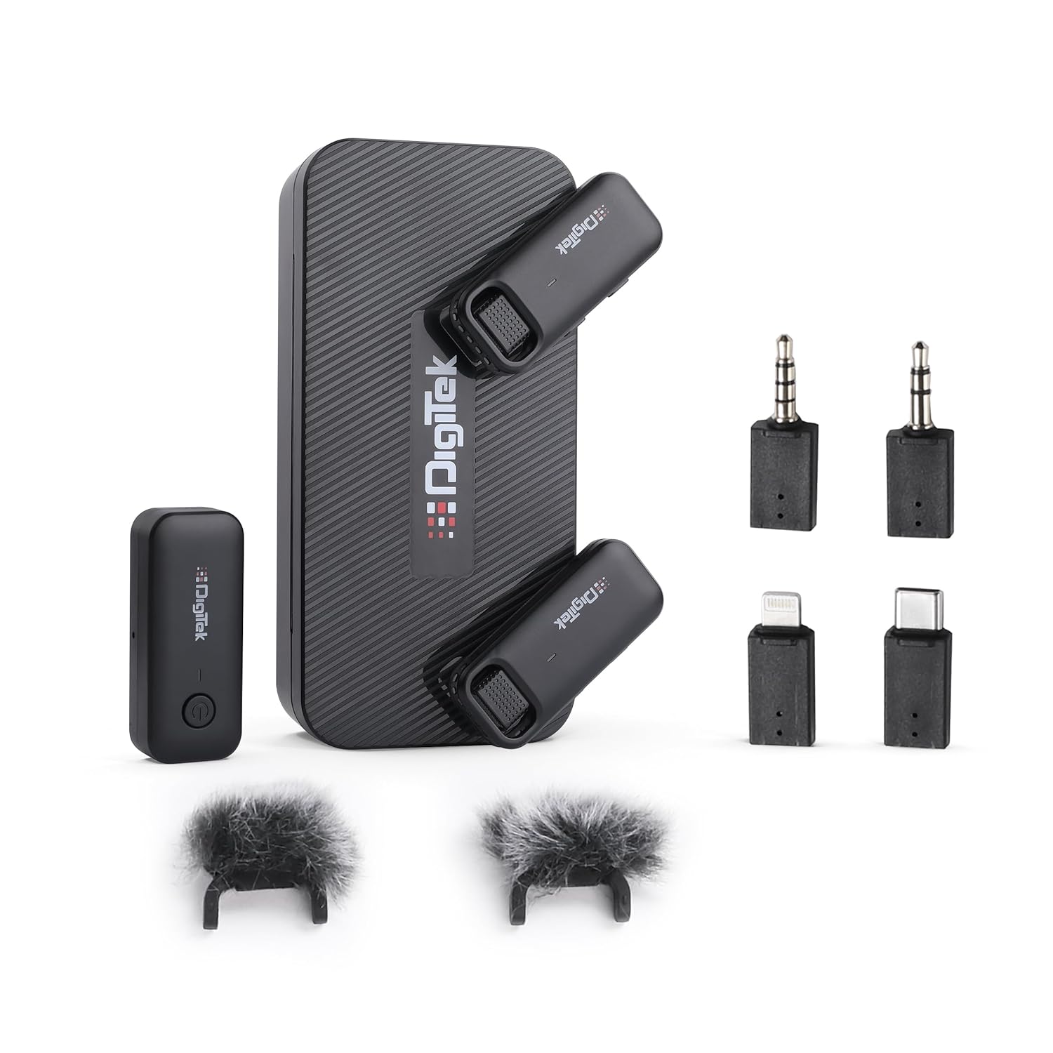 Digitek DWM-106 2-in-1 Wireless Microphone System with Type C & Lightning Connector