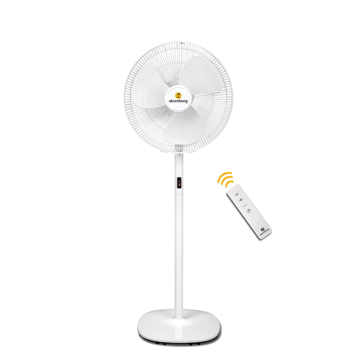 Atomberg  Efficio+ 400mm Pedestal Swing Fan High Speed BLDC Motor with Remote Control White