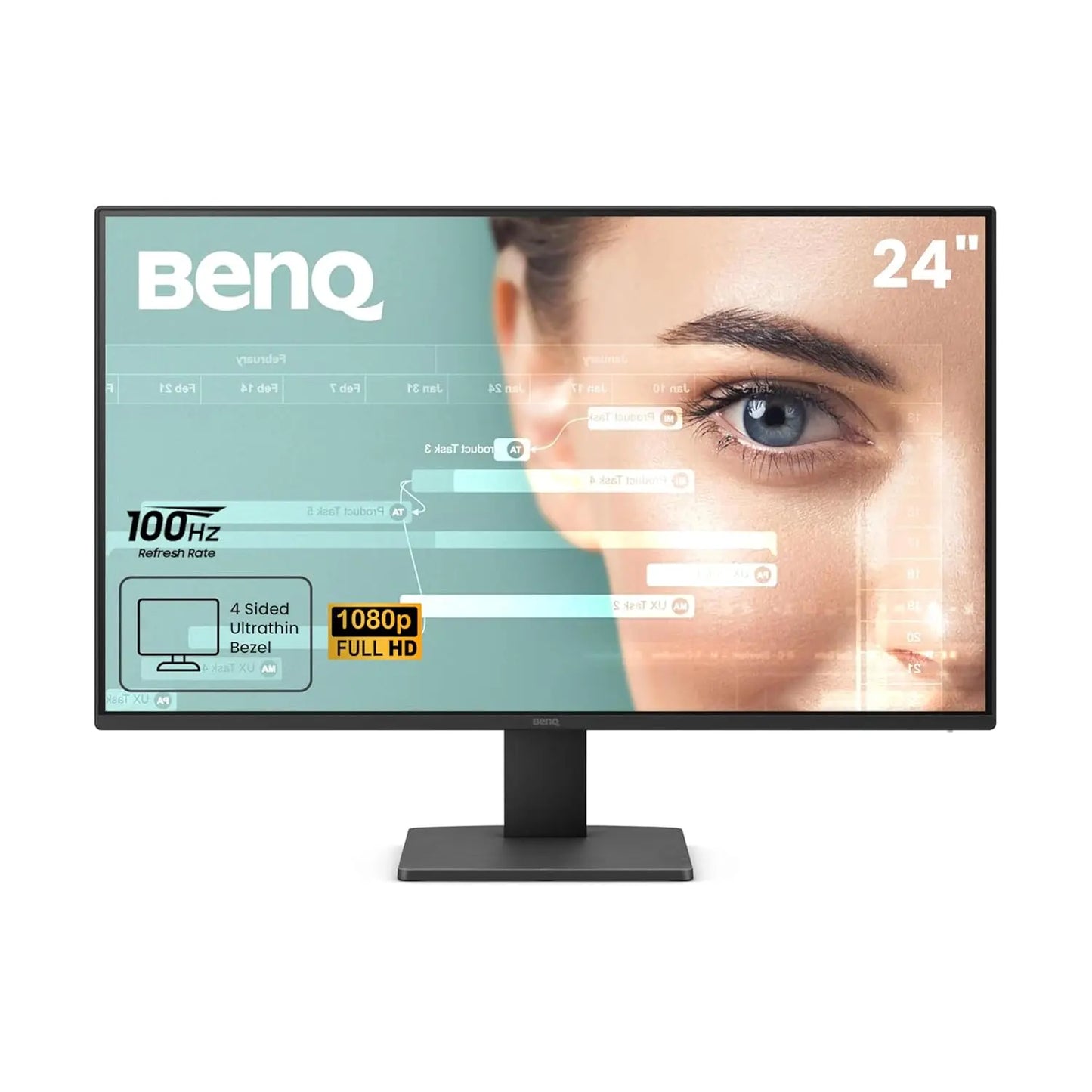 BenQ Led Monitor GW2491 1920x1080 FHD 100Hz IPS Eye-Care 99% sRGB Monitor