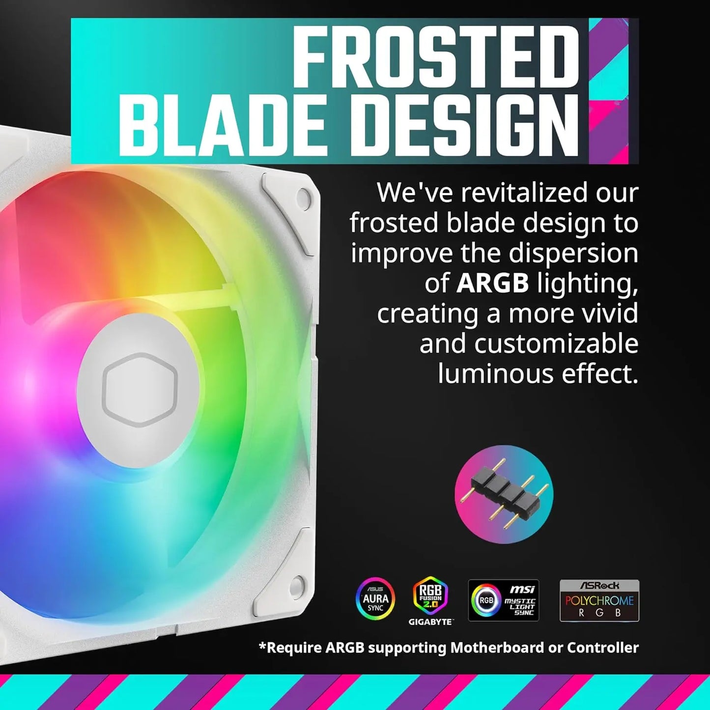 Cooler Master MasterLiquid 360 ATMOS ARGB 360mm Close-Loop AIO CPU Liquid Cooler - White