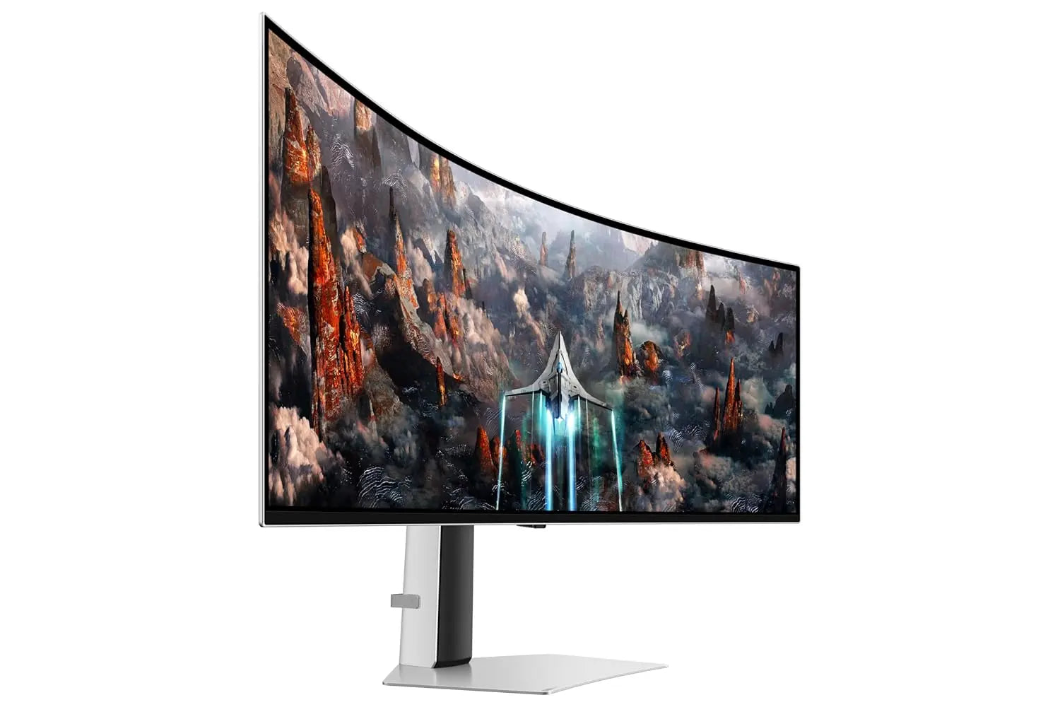 Samsung Odyssey G9 49" 240Hz 1440p Dual QHD OLED Panel HDR10 Ultrawide Curved Gaming Monitor with Speakers - Silver My Store