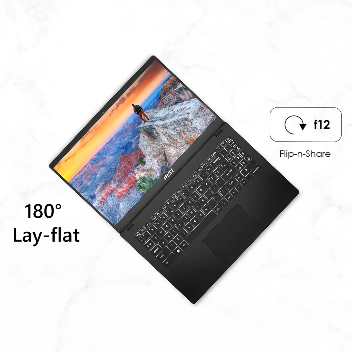 MSI Modern 15 Laptop B7M-445IN 7th Gen AMD Ryzen 5 Processor/16GB RAM/512GB SSD/Win11/Microsoft Office Home & Student 2021/AMD Radeon Graphic Card/Screen Inch 15.6/Classic Black