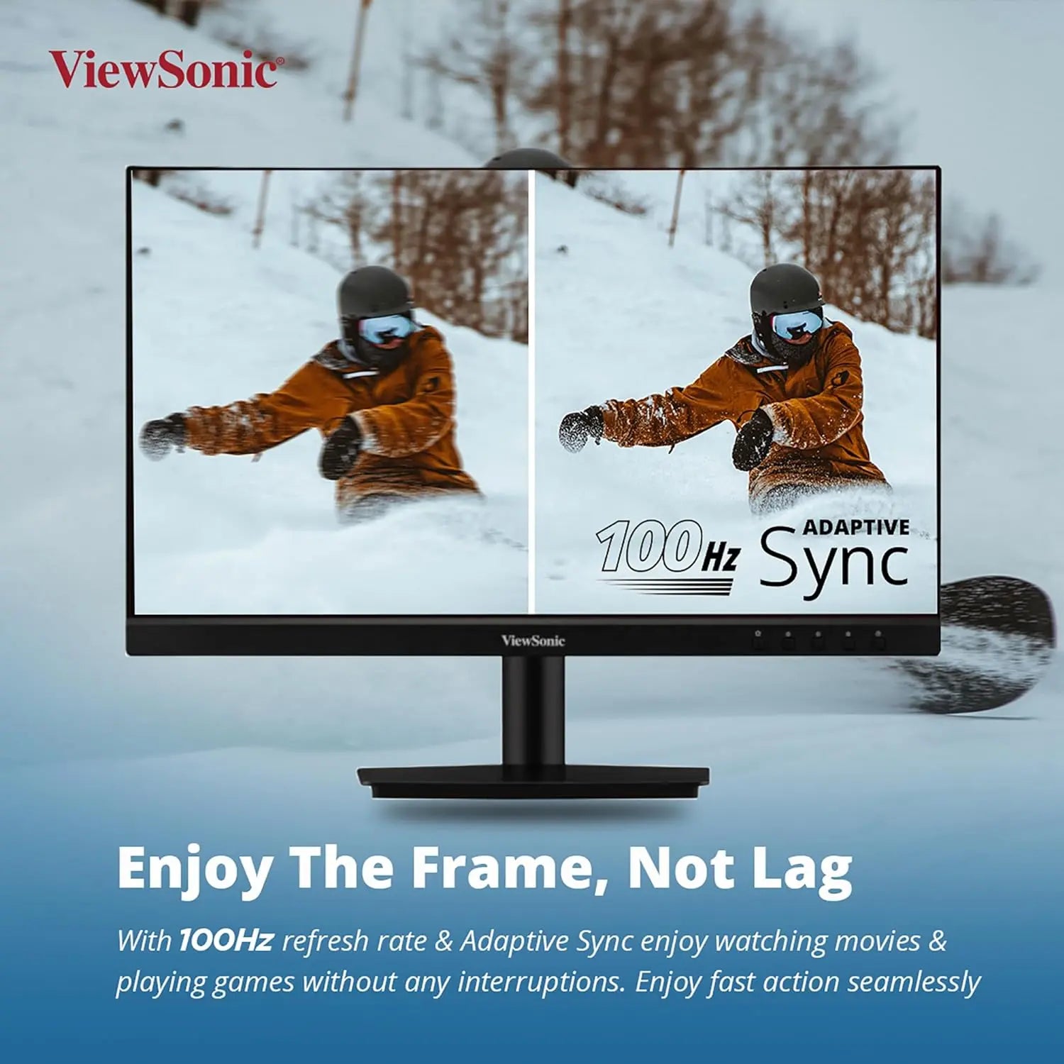 ViewSonic 22 Inch Full HD IPS 100Hz Adaptive Sync Flicker Free sRGB Eye-Care Technology Monitor My Store