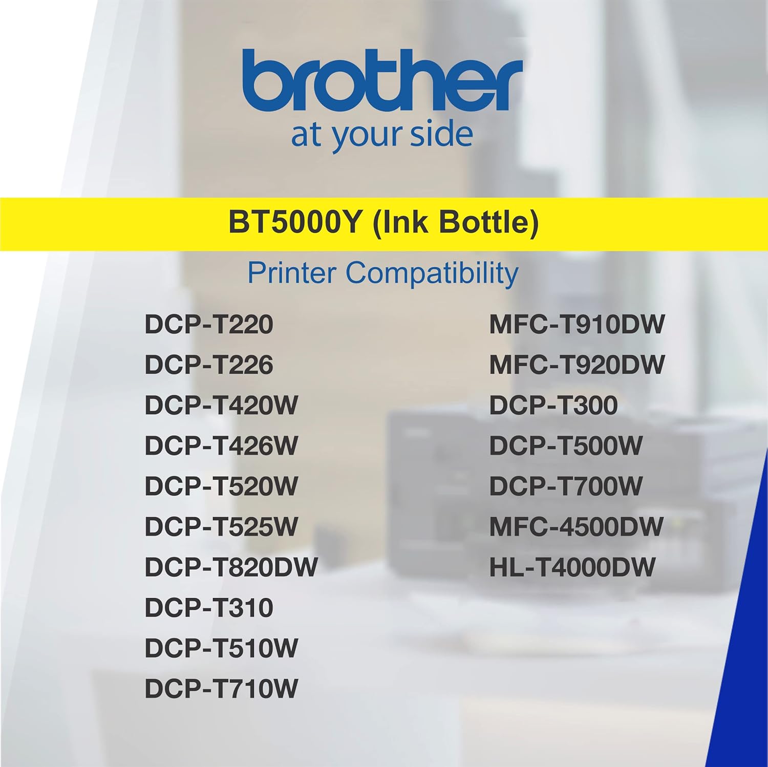 Brother Inkjet Ink Bottle BT5000 Yellow