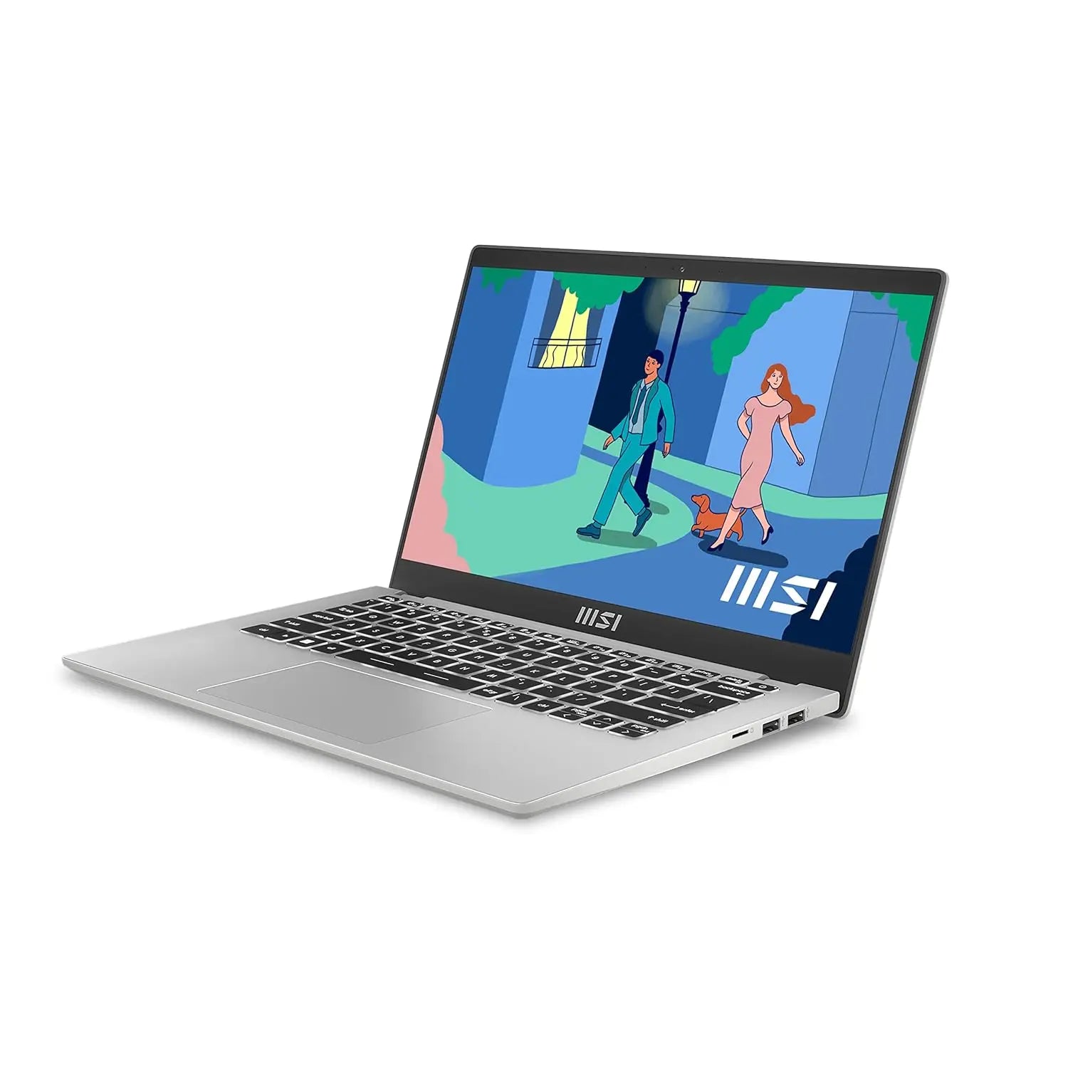MSI Modern Laptop 14 C13M-1424IN 13th Gen Intel Core i3 Processor/16GB RAM/512GB SSD/Win11/Microsoft Office Home & Student 2021/‎Intel HD Graphics Card/Screen Inch 14/Urban Silver