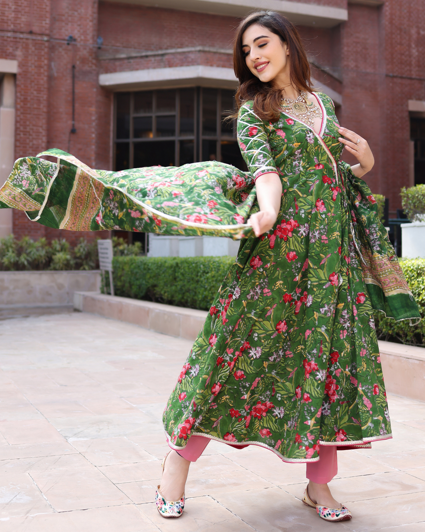 Green Beetle Handblock Suit Set Quick Cart