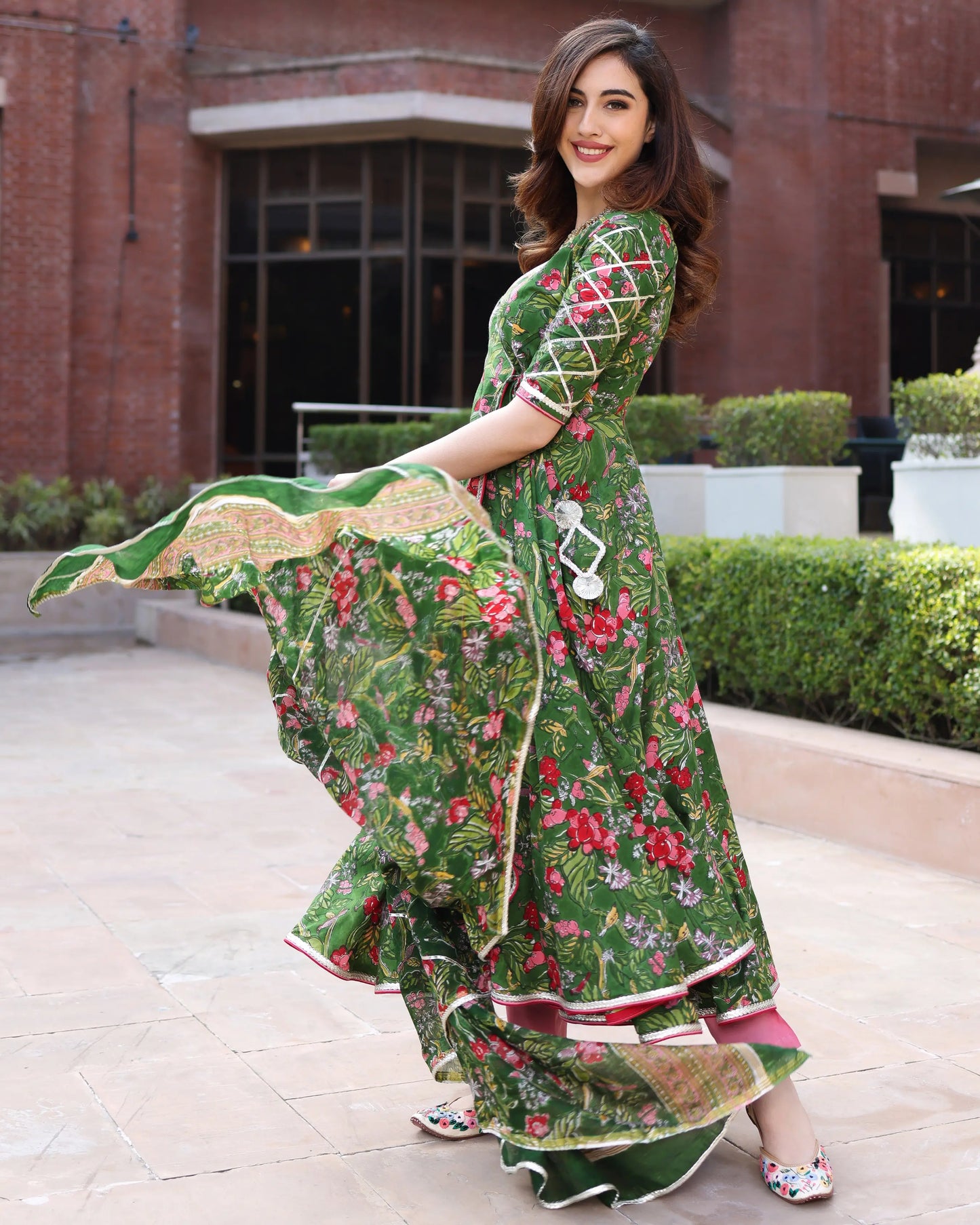 Green Beetle Handblock Suit Set My Store