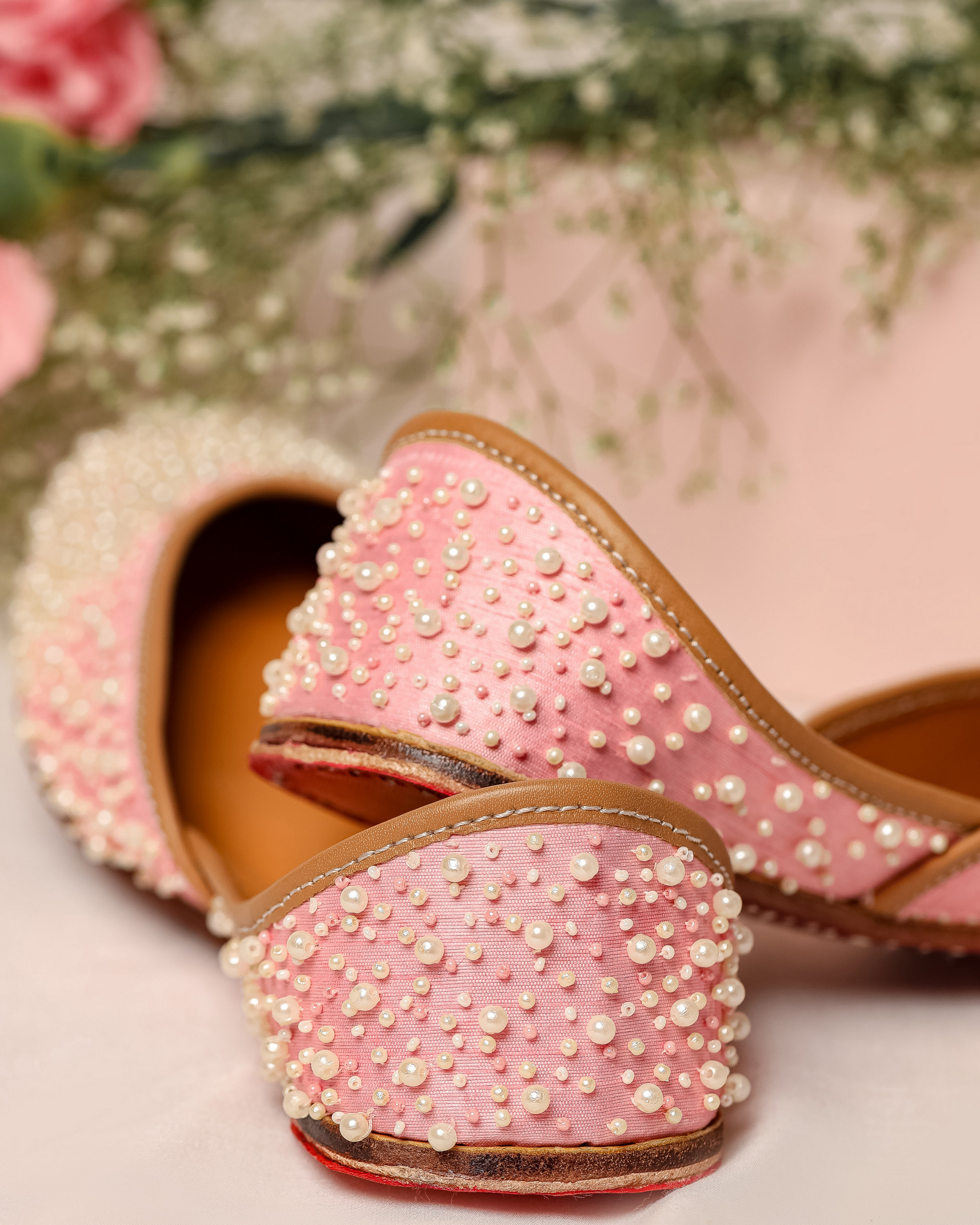 Pink Pearl Handcrafted Jutti Quick Cart