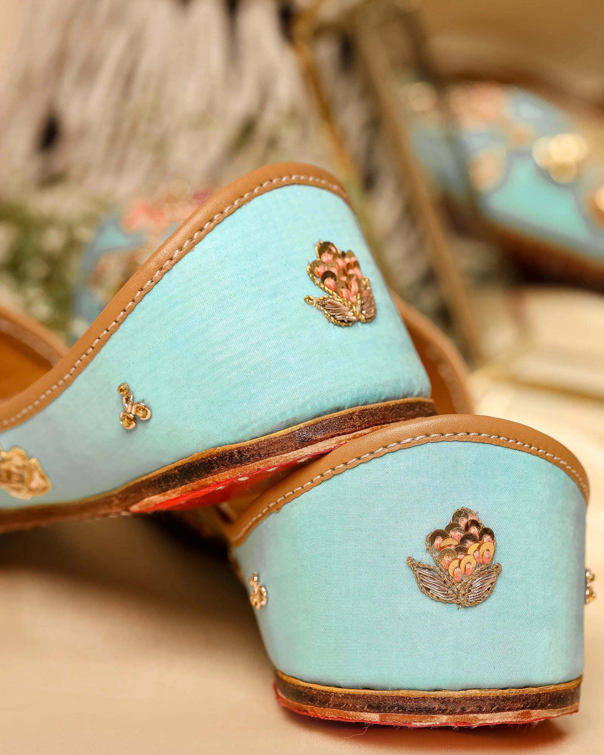 Blue Strobe Handcrafted Jutti My Store