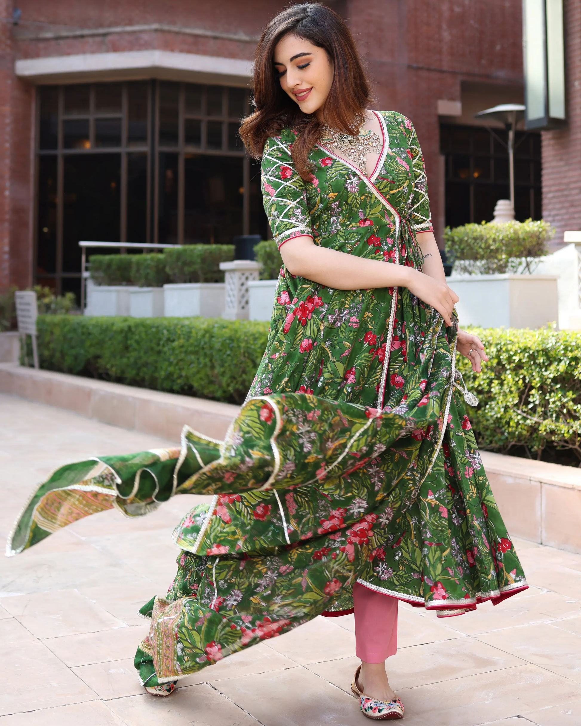 Green Beetle Handblock Suit Set My Store