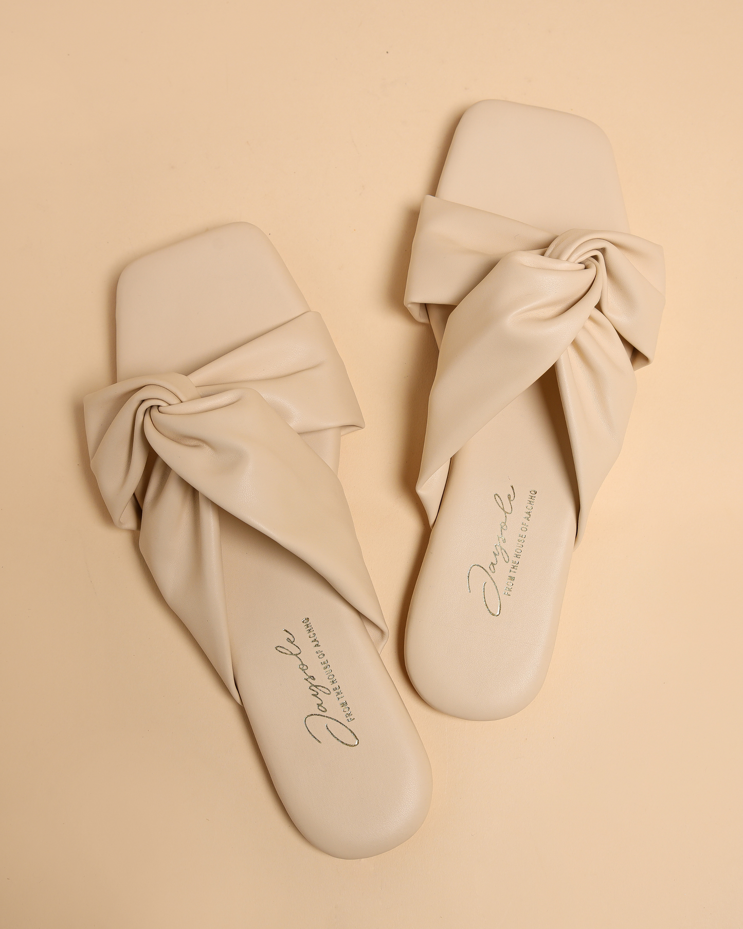 Oyster White Twisted Flats My Store