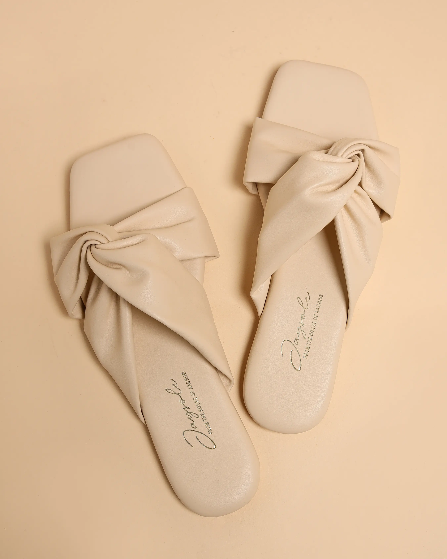 Oyster White Twisted Flats My Store