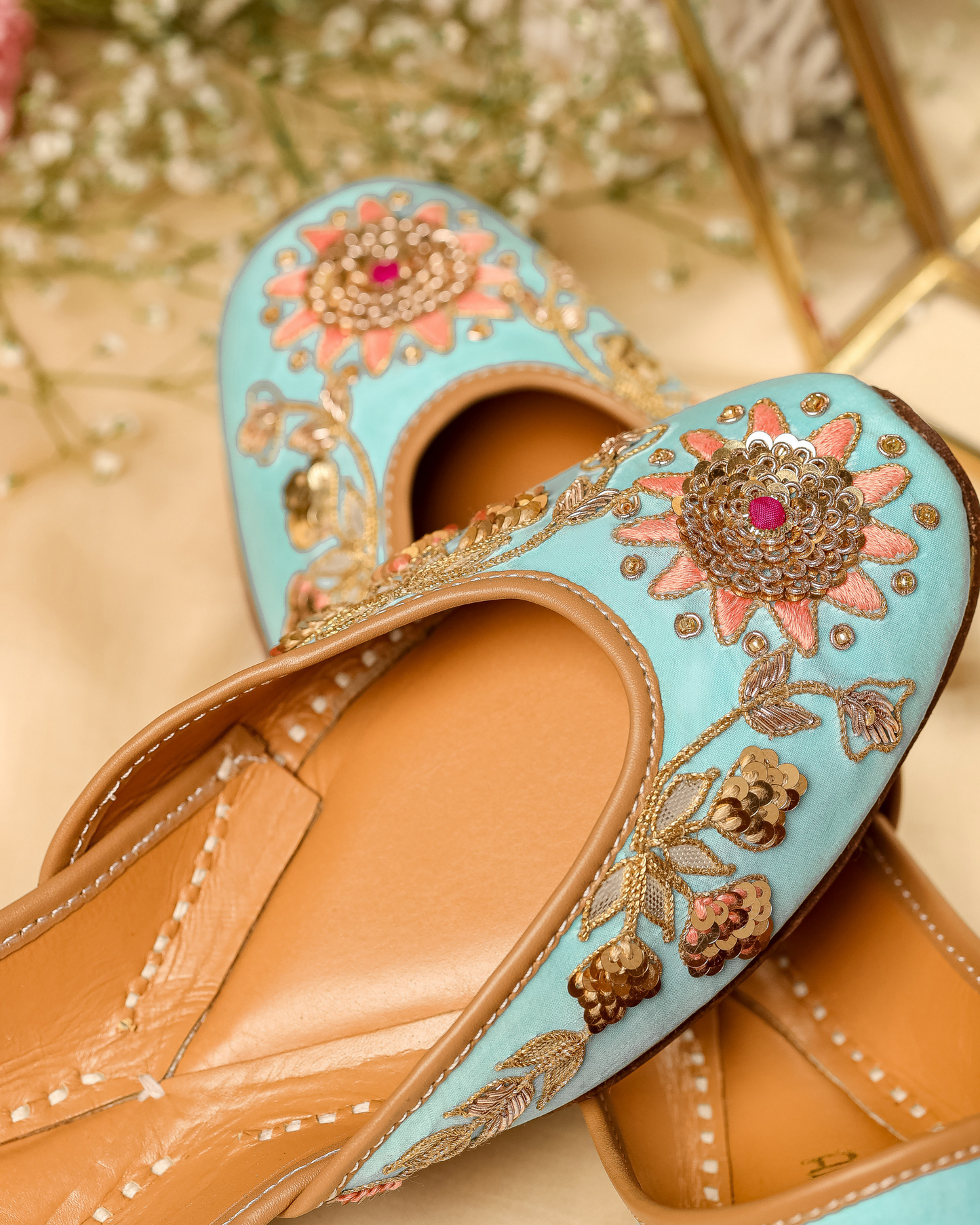 Blue Strobe Handcrafted Jutti Quick Cart