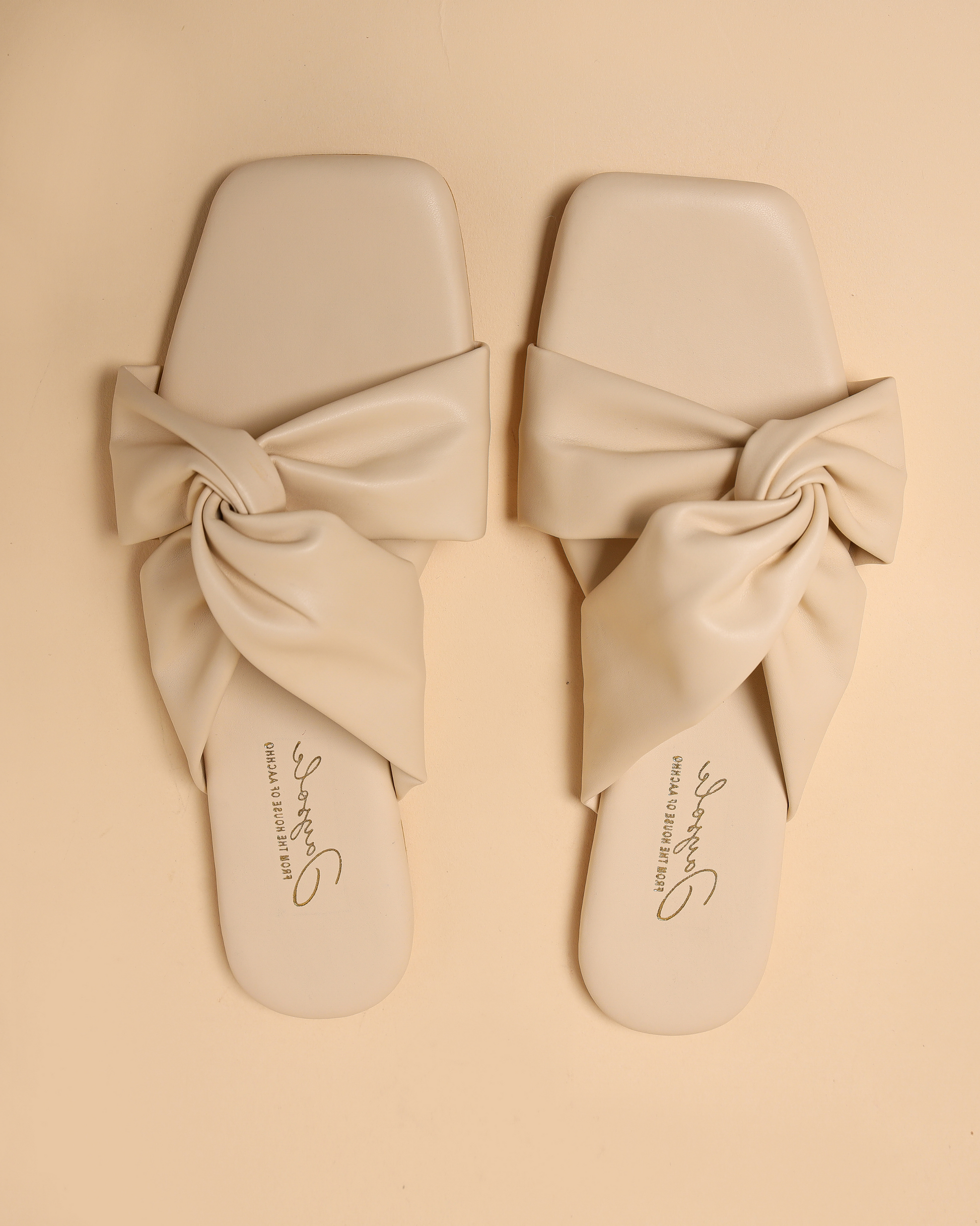 Oyster White Twisted Flats My Store