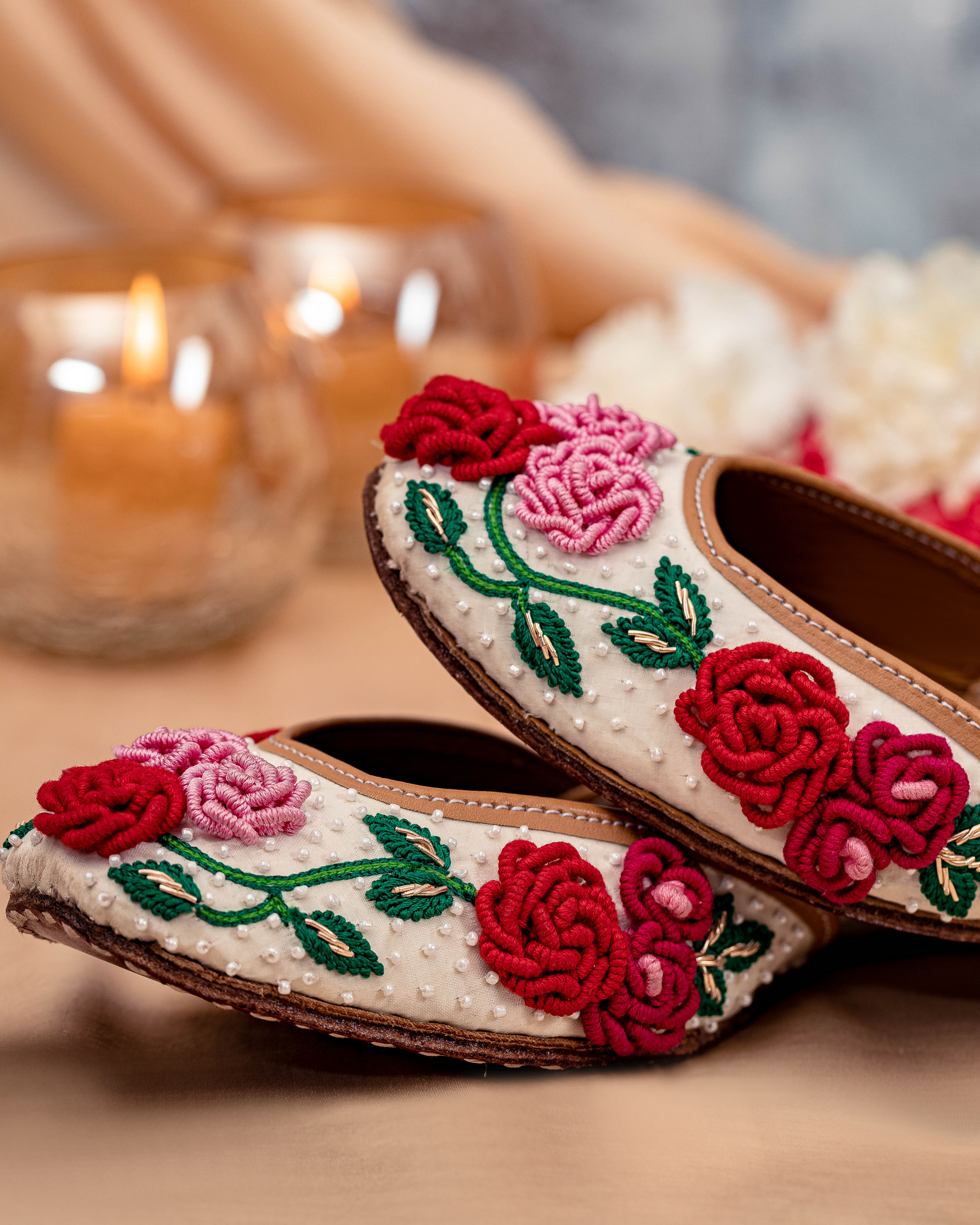 Floral Pop Handcrafted Jutti My Store