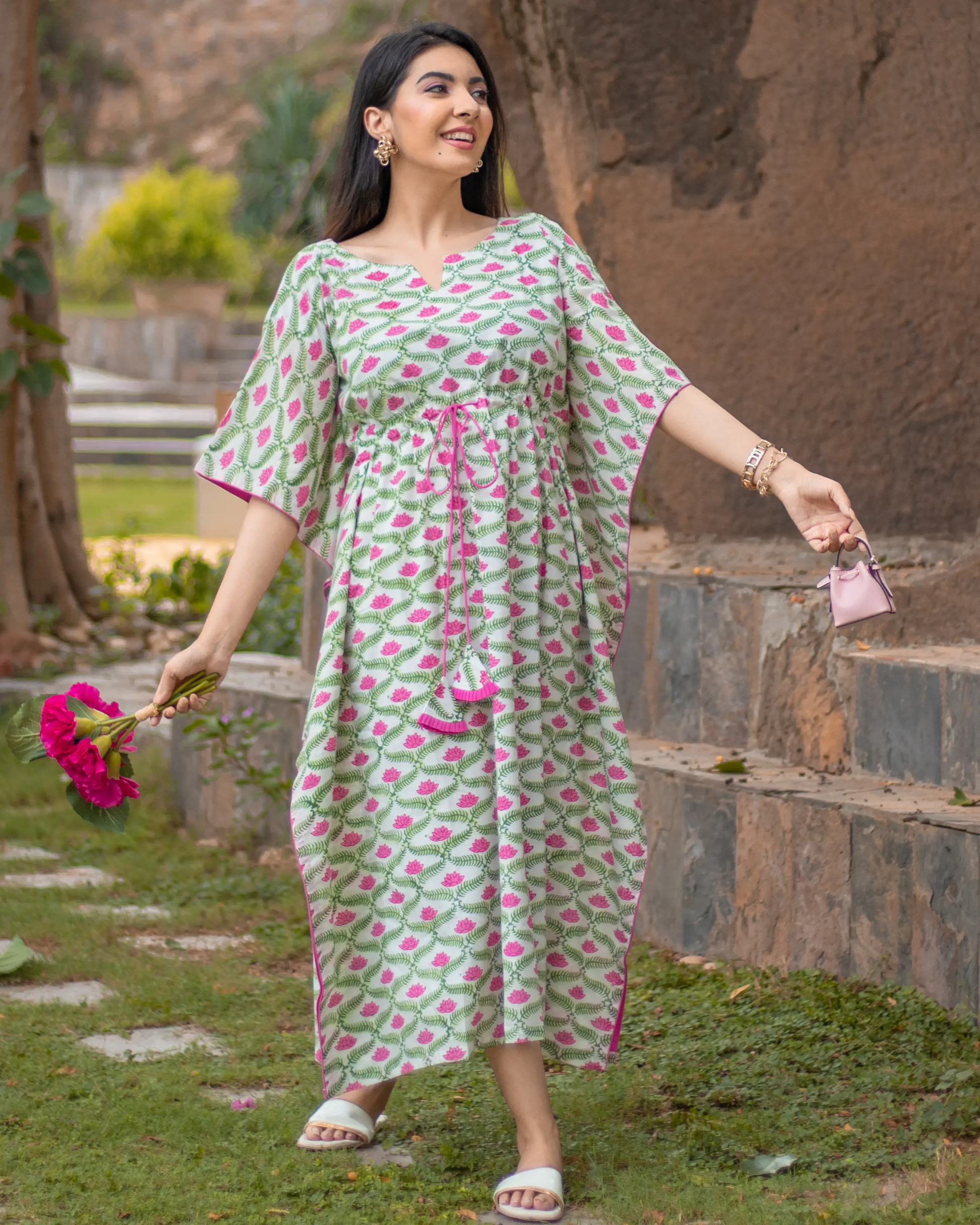 Menorca Cotton Kaftan Set My Store