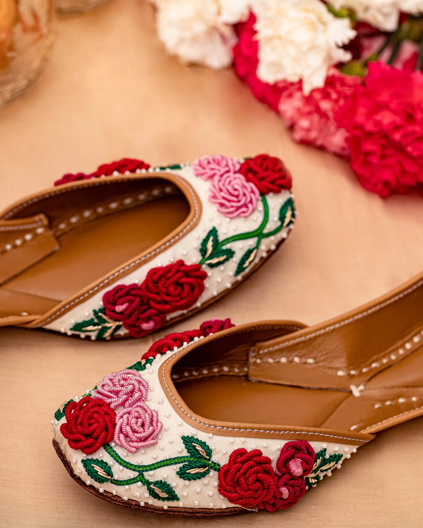 Floral Pop Handcrafted Jutti My Store