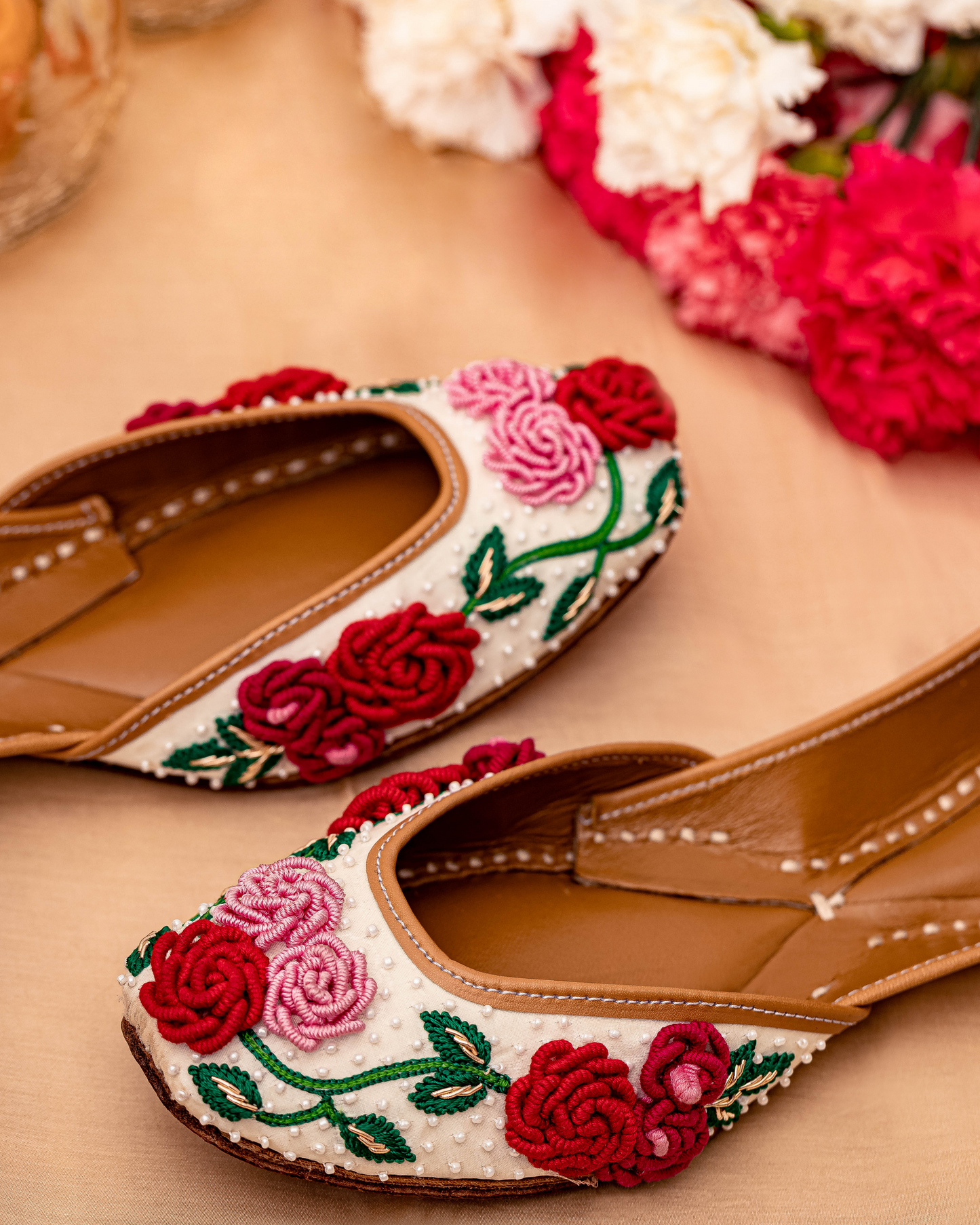 Floral Pop Handcrafted Jutti My Store