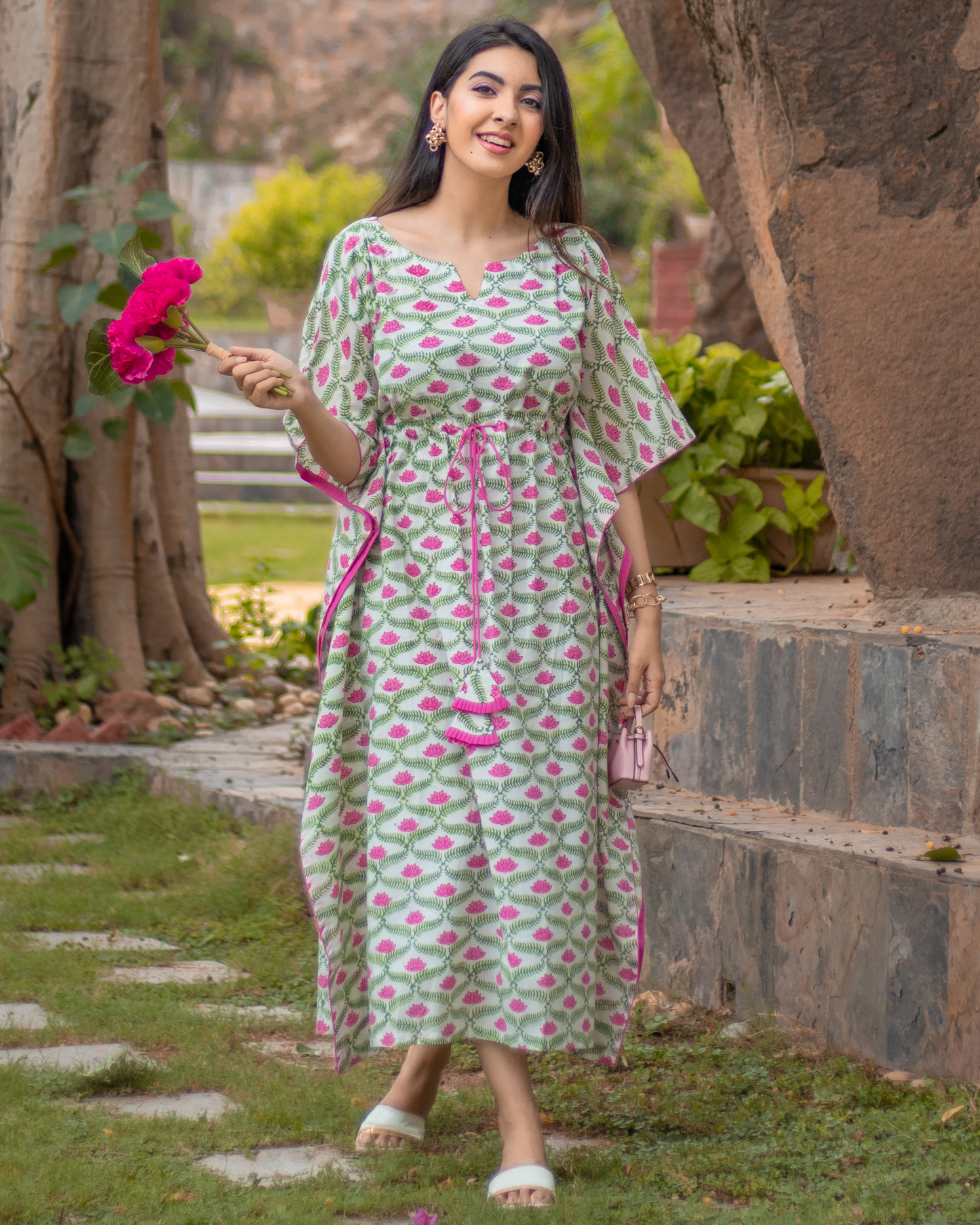 Menorca Cotton Kaftan Set My Store